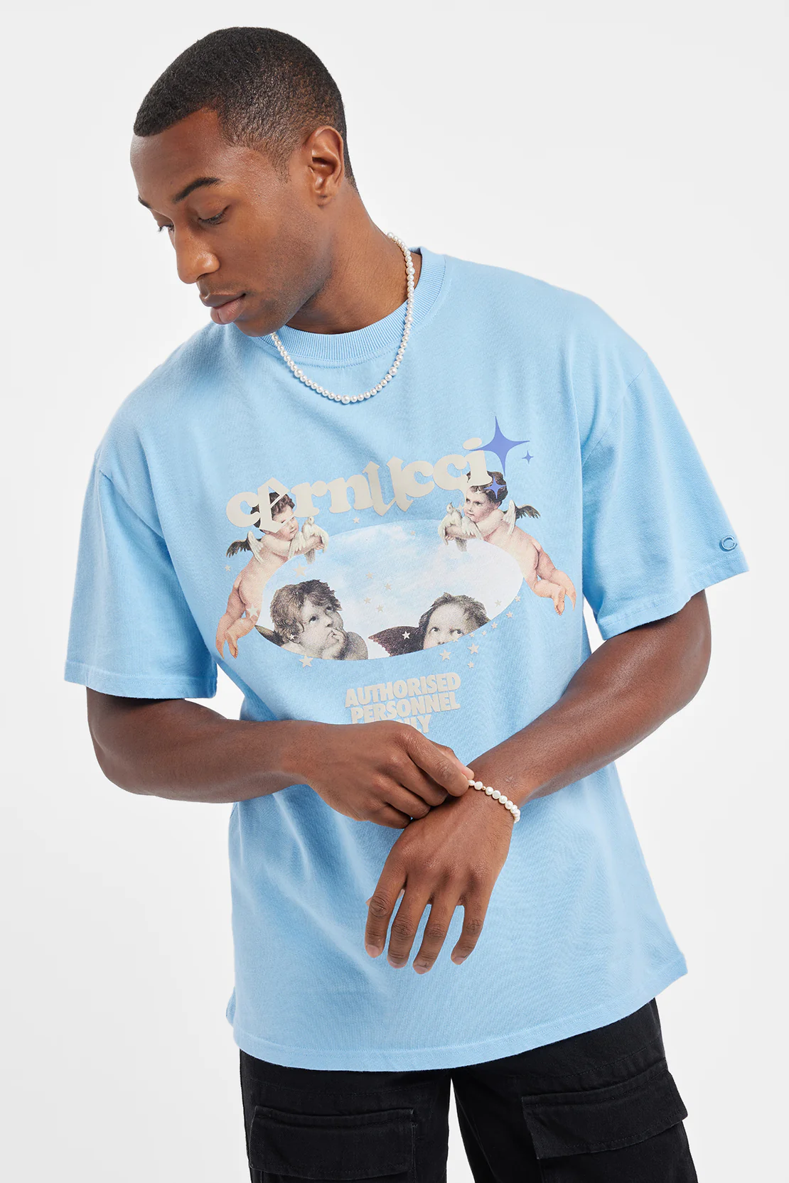 Cernucci Cherub T-Shirt - Blue - Image 2