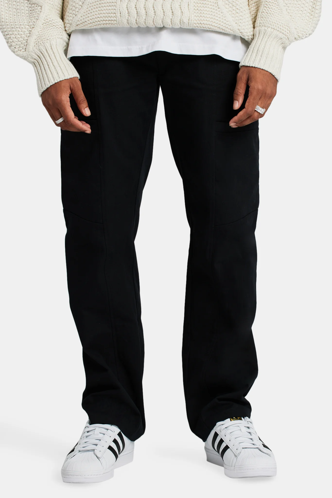 Cernucci Colectivo Varsity Cargo Trousers - Black - Image 2