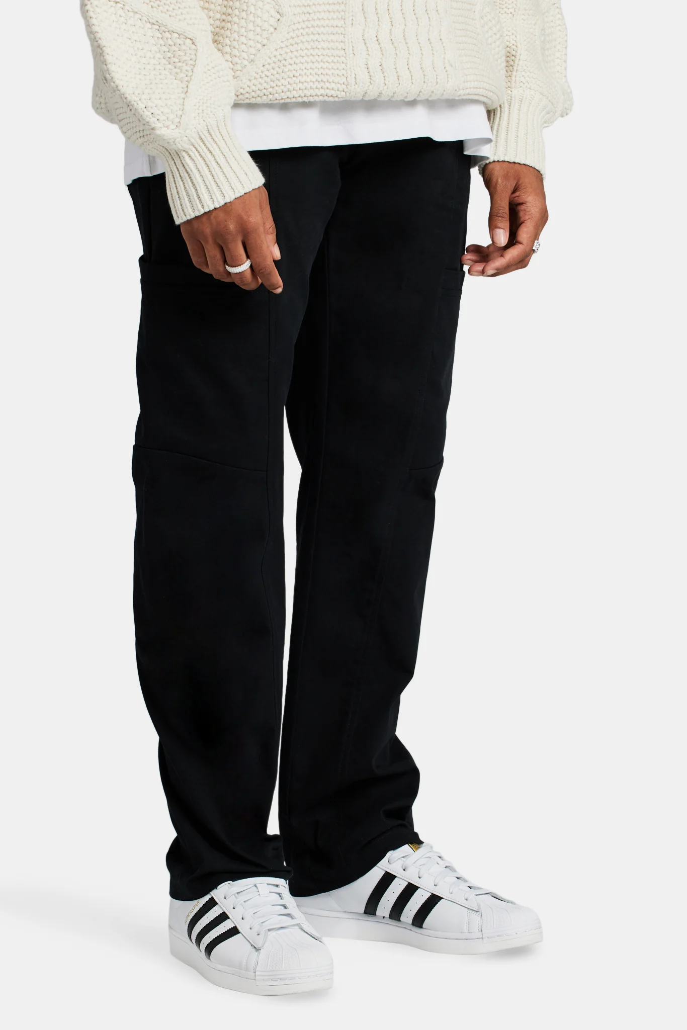 Cernucci Colectivo Varsity Cargo Trousers - Black - Image 4