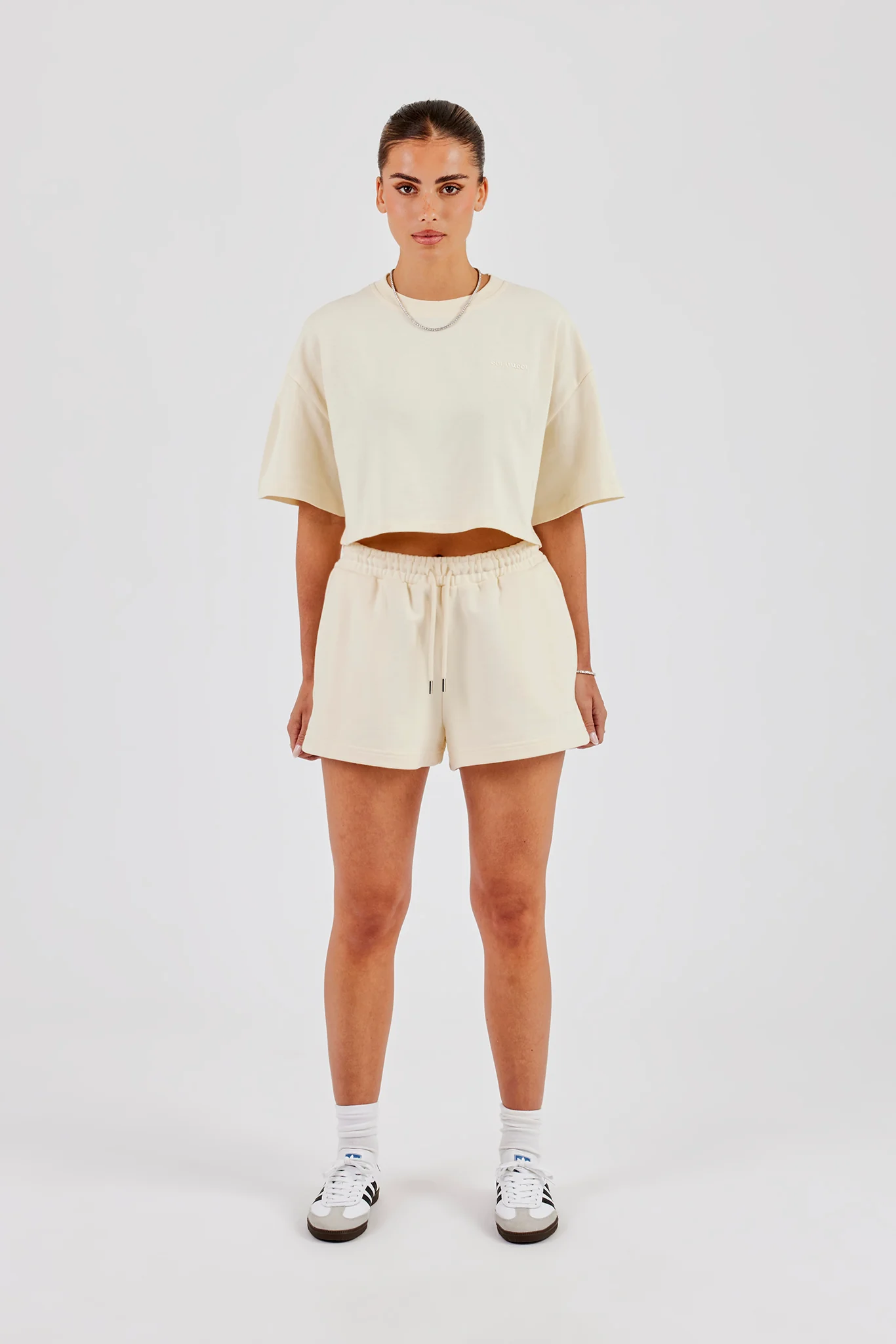 Cernucci Cropped T-Shirt - Butter Yellow - Image 4
