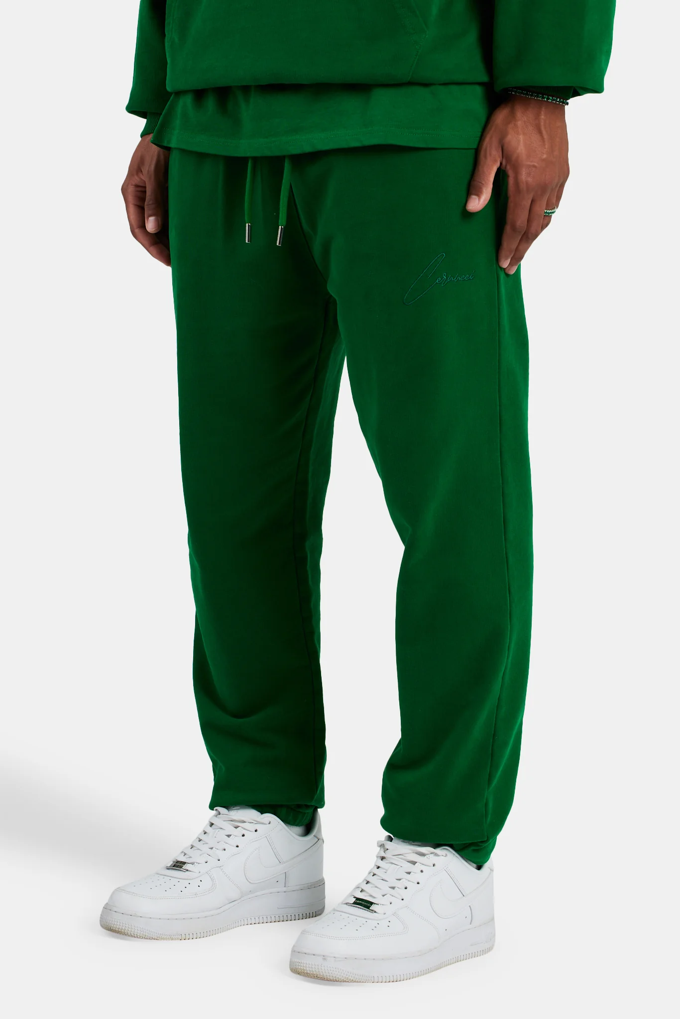 Cernucci Cuffed Jogger - Dark Green - Image 4