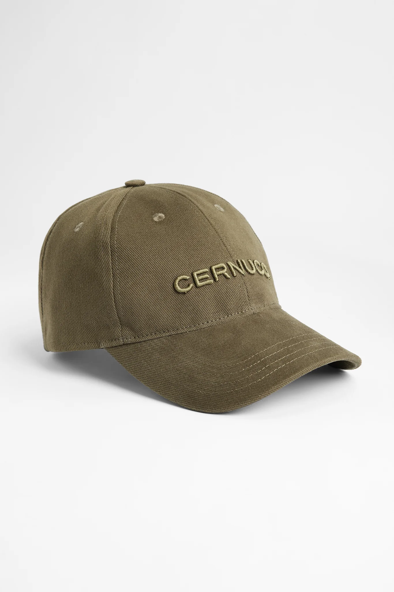 Cernucci Embroidered Cap - Khaki - Image 2