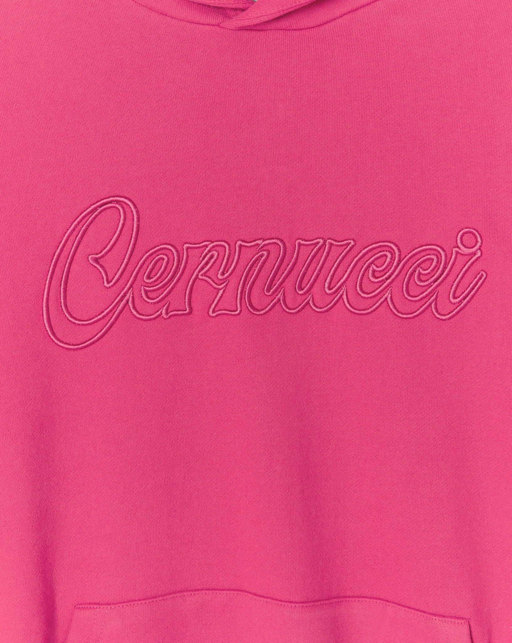 Cernucci Embroidered Hoodie - Pink - Image 6