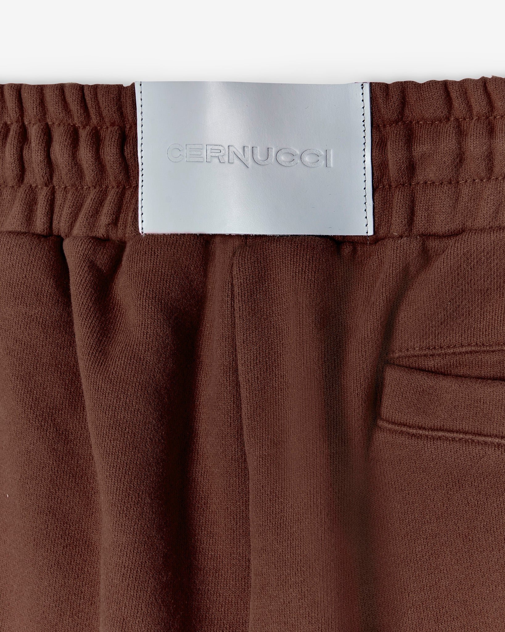Cernucci Embroidered Jogger - Chocolate - Image 6
