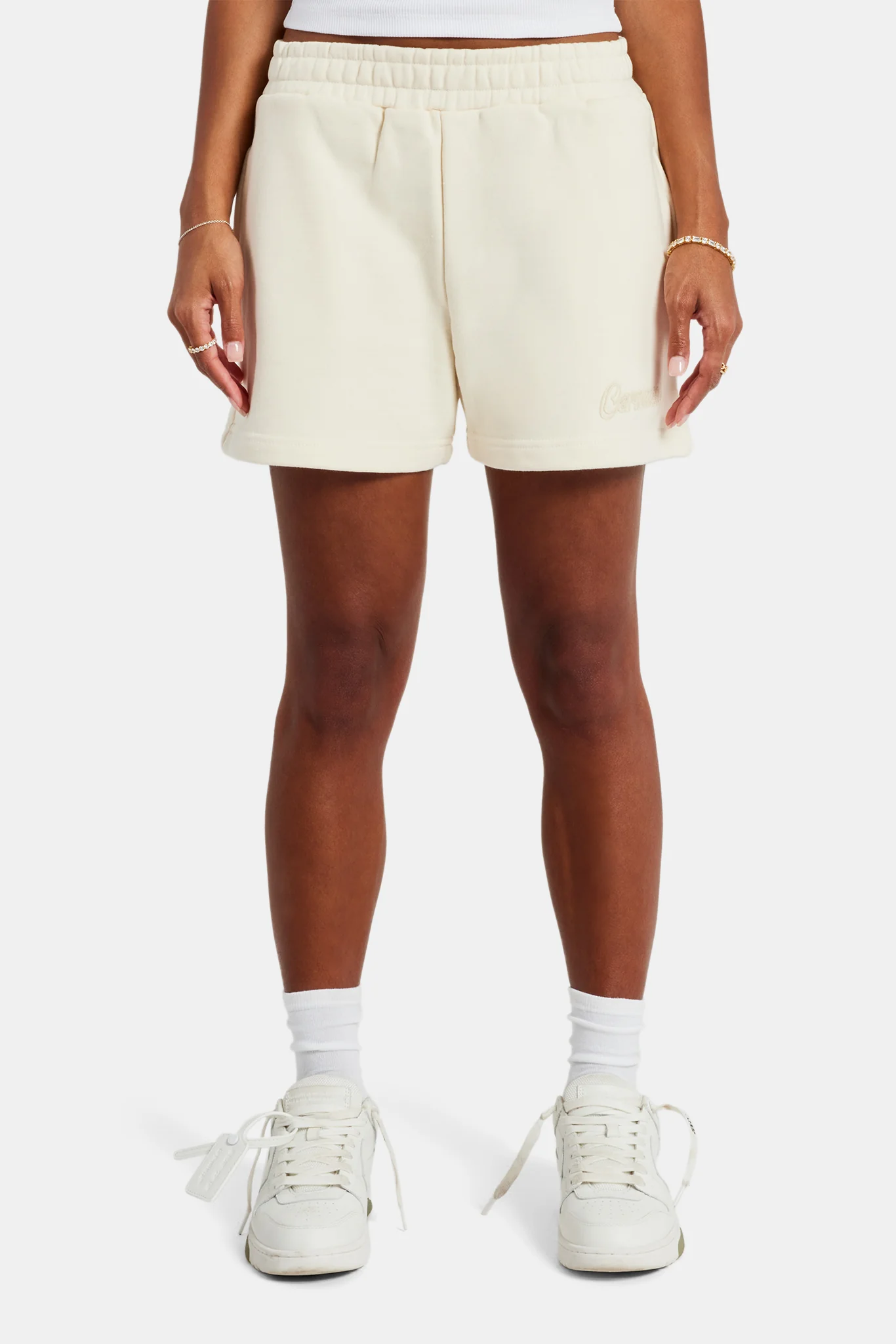 Cernucci Embroidered Shorts - Ecru - Image 2