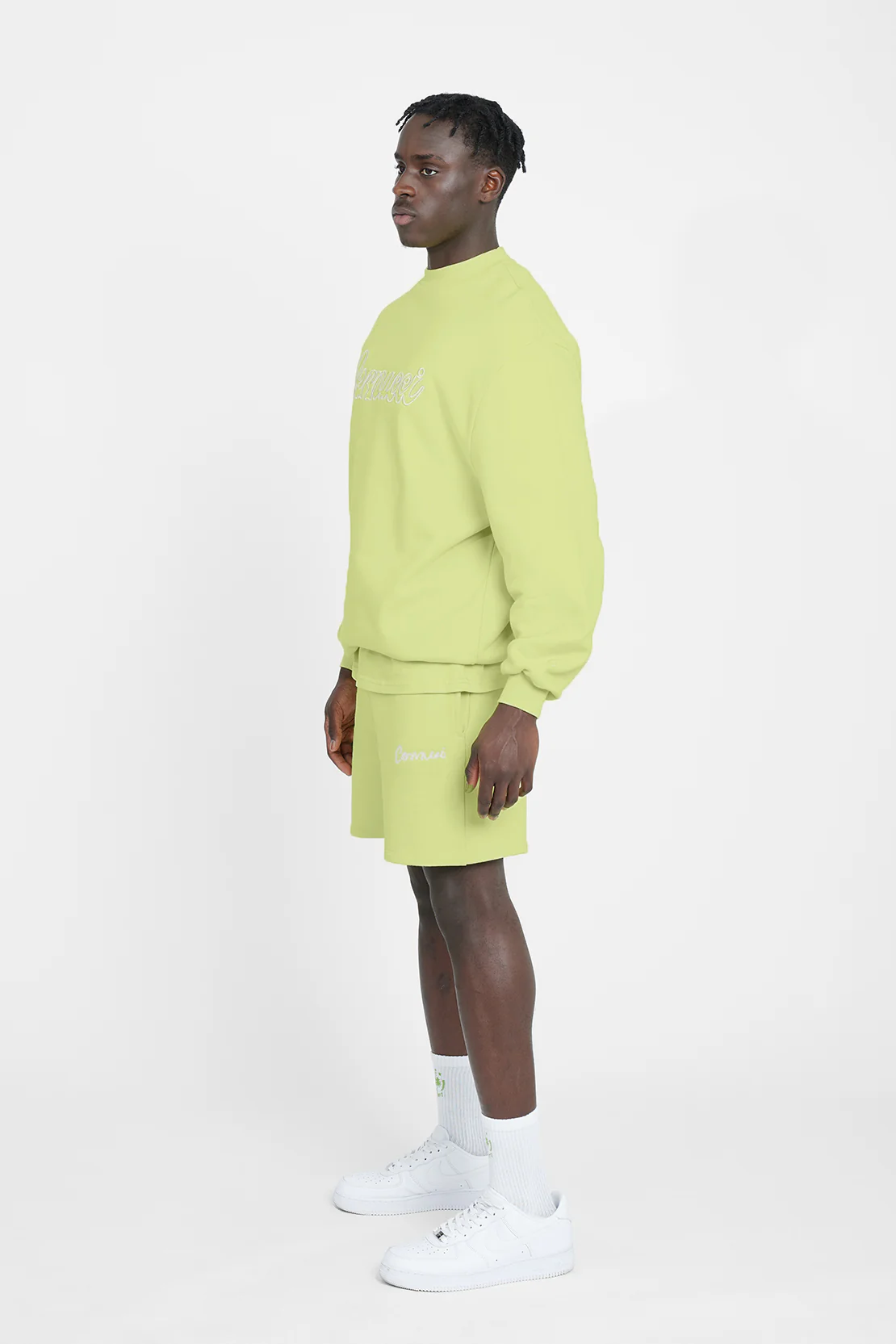 Cernucci Embroidered Sweatshirt - Lime - Image 3