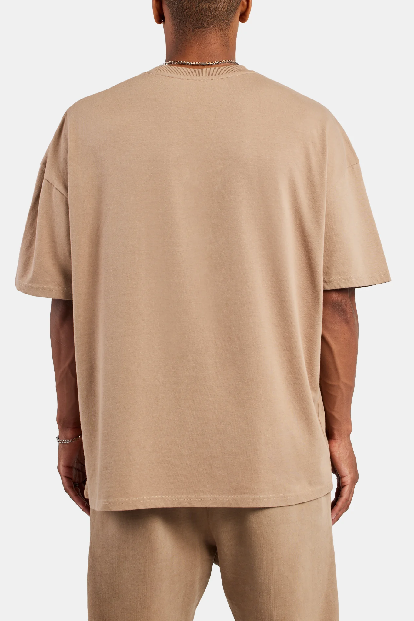 Cernucci Font Oversized T-Shirt - Coffee - Image 4