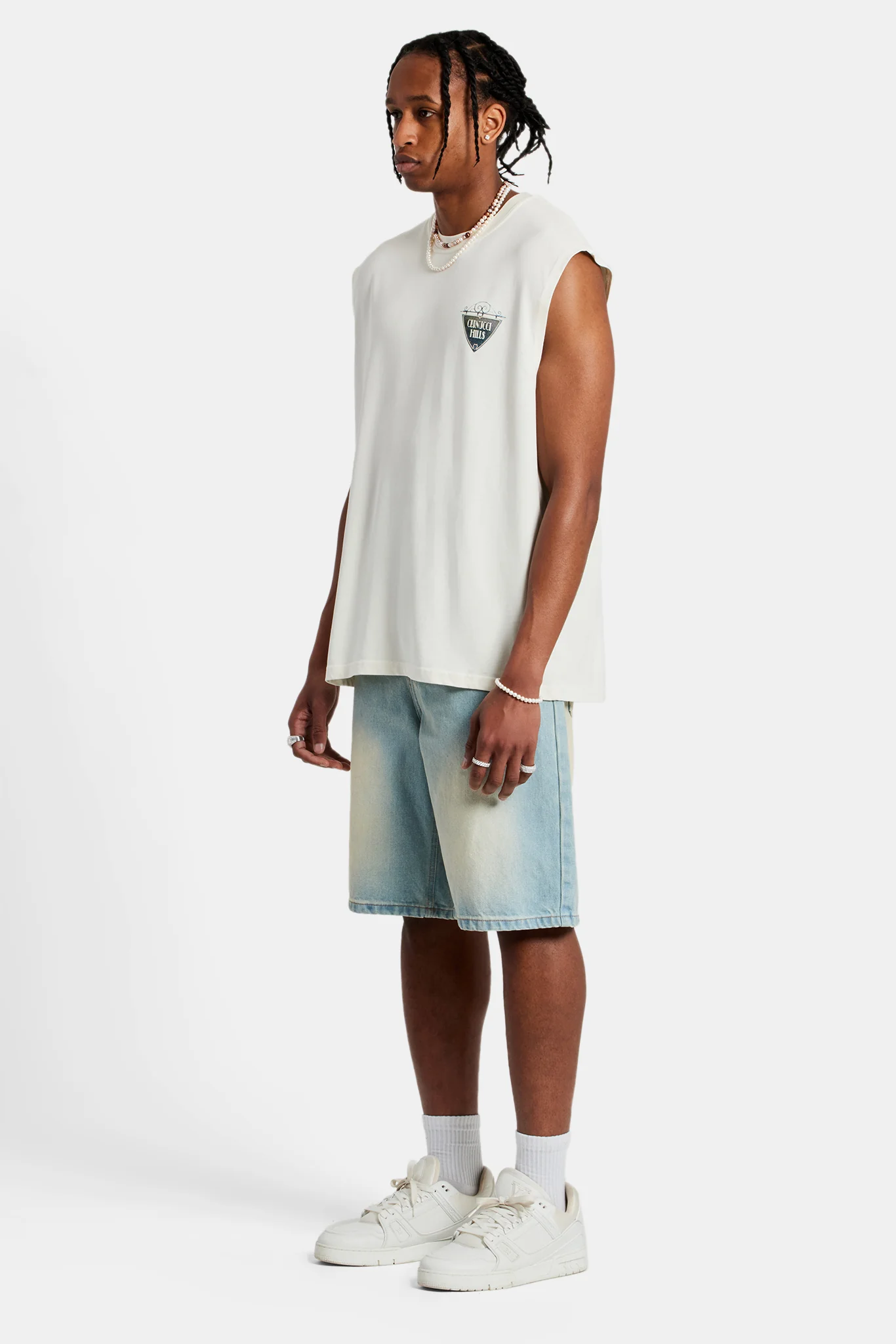 Cernucci Hill Oversized Tank - Off White - Image 4