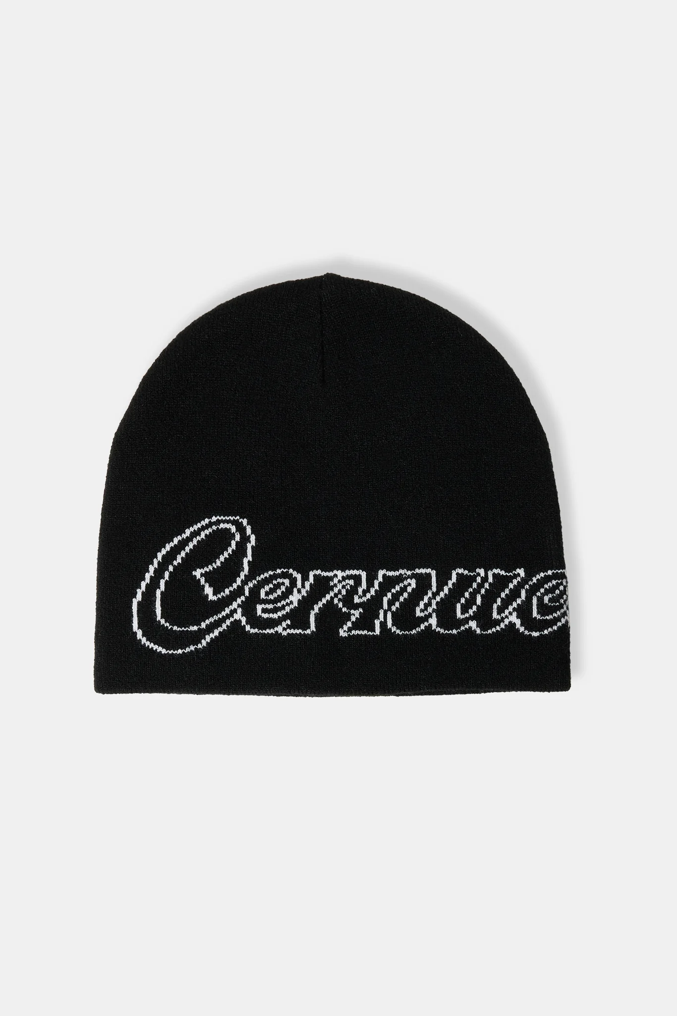 Cernucci Intarsia Beanie Hat - Black - Image 2