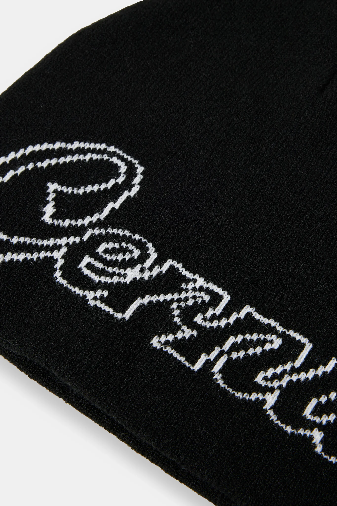 Cernucci Intarsia Beanie Hat - Black - Image 3