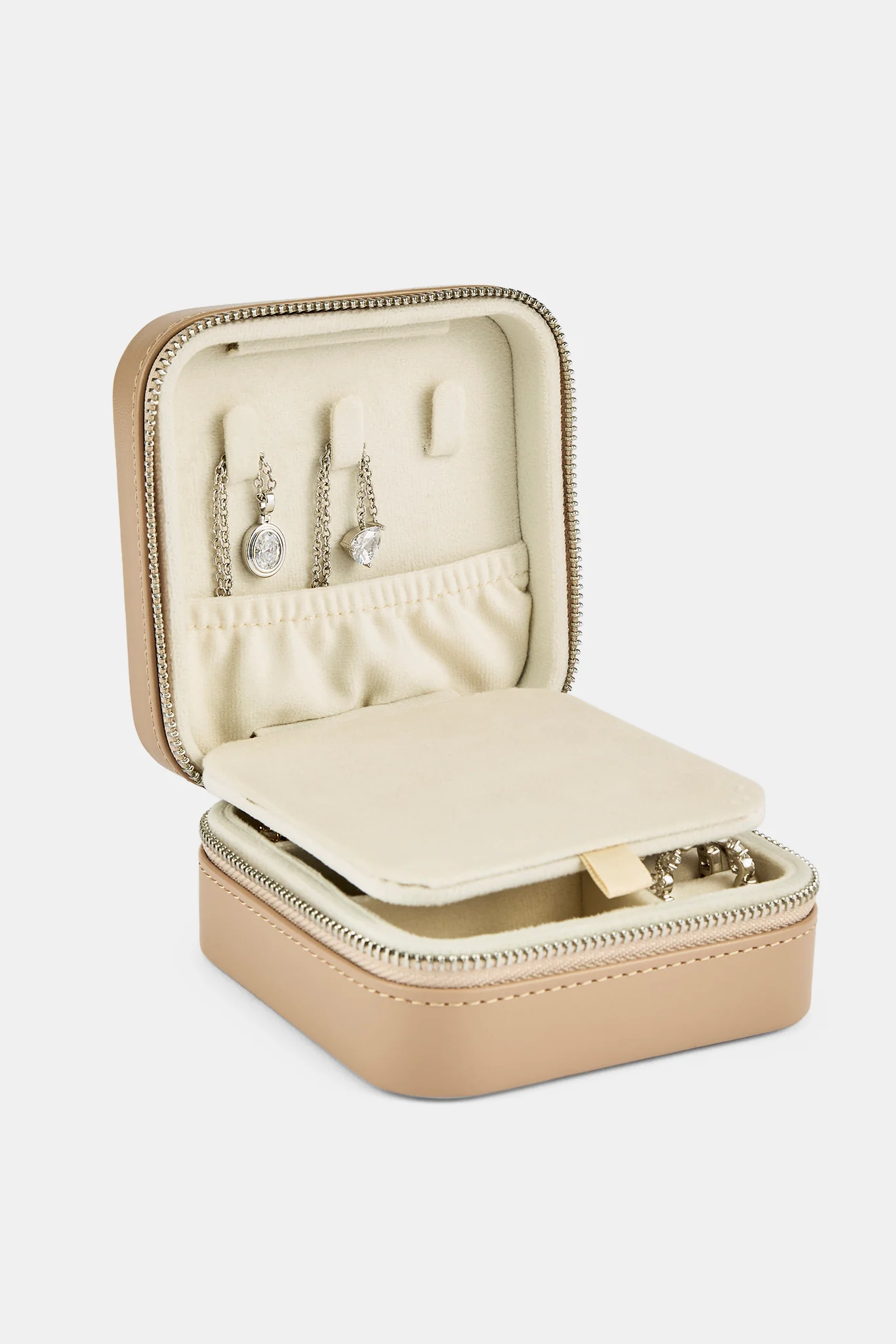 Cernucci Jewellery Travel Case - Beige - Image 3