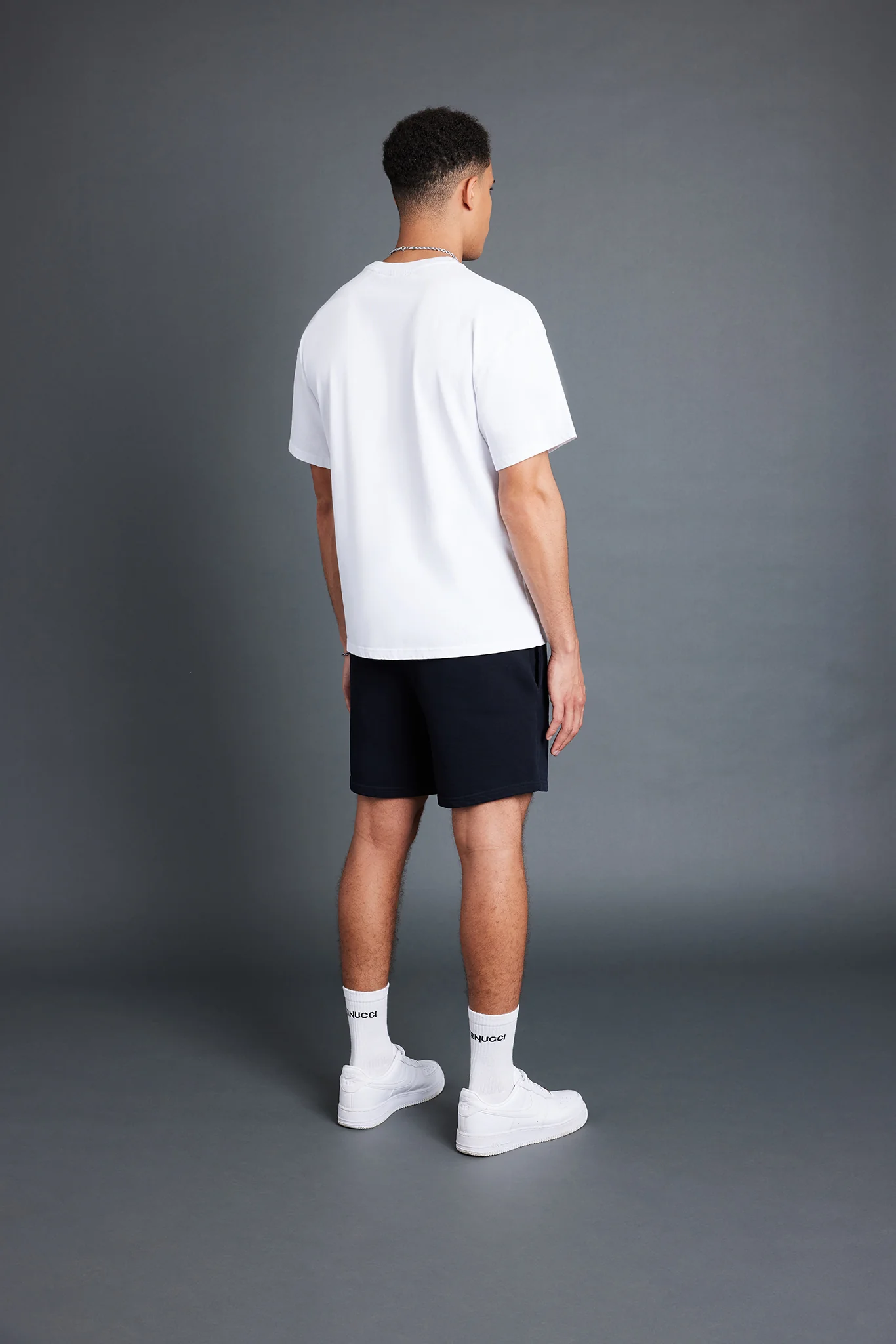 Cernucci Mens Puff Print T-Shirt - White - Image 3