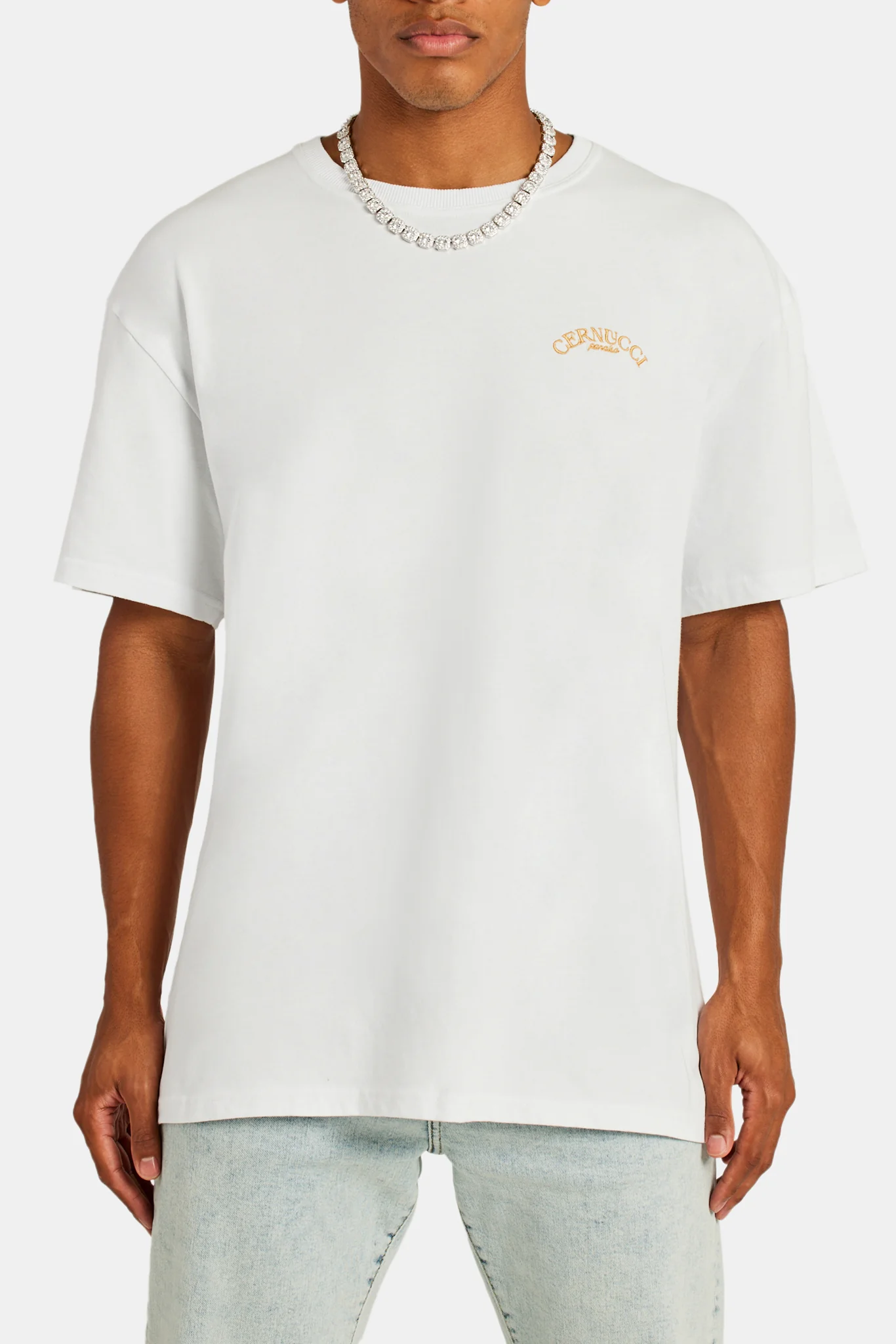 Cernucci Orange Beach House Graphic T-Shirt - White - Image 2