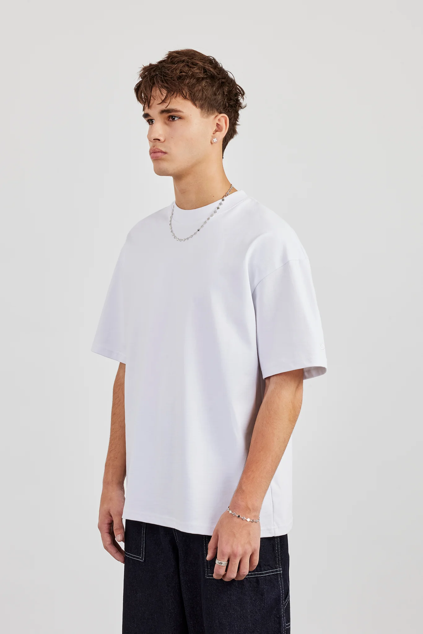Cernucci Oversized T-Shirt - White - Image 3