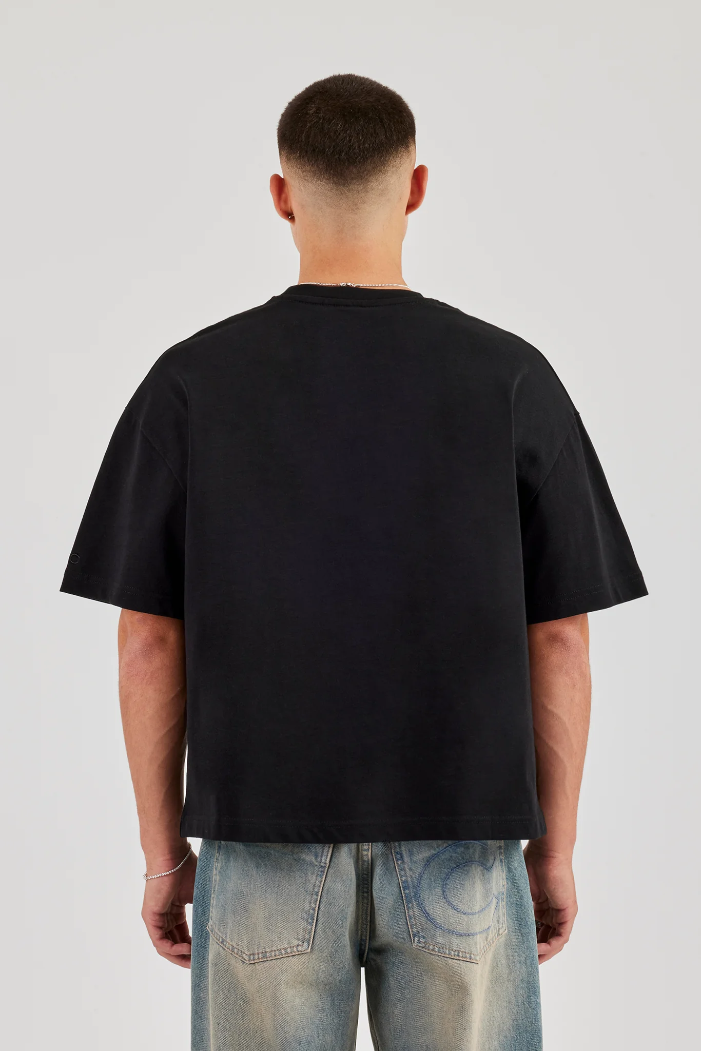 Cernucci Plate Boxy T-Shirt - Black - Image 2