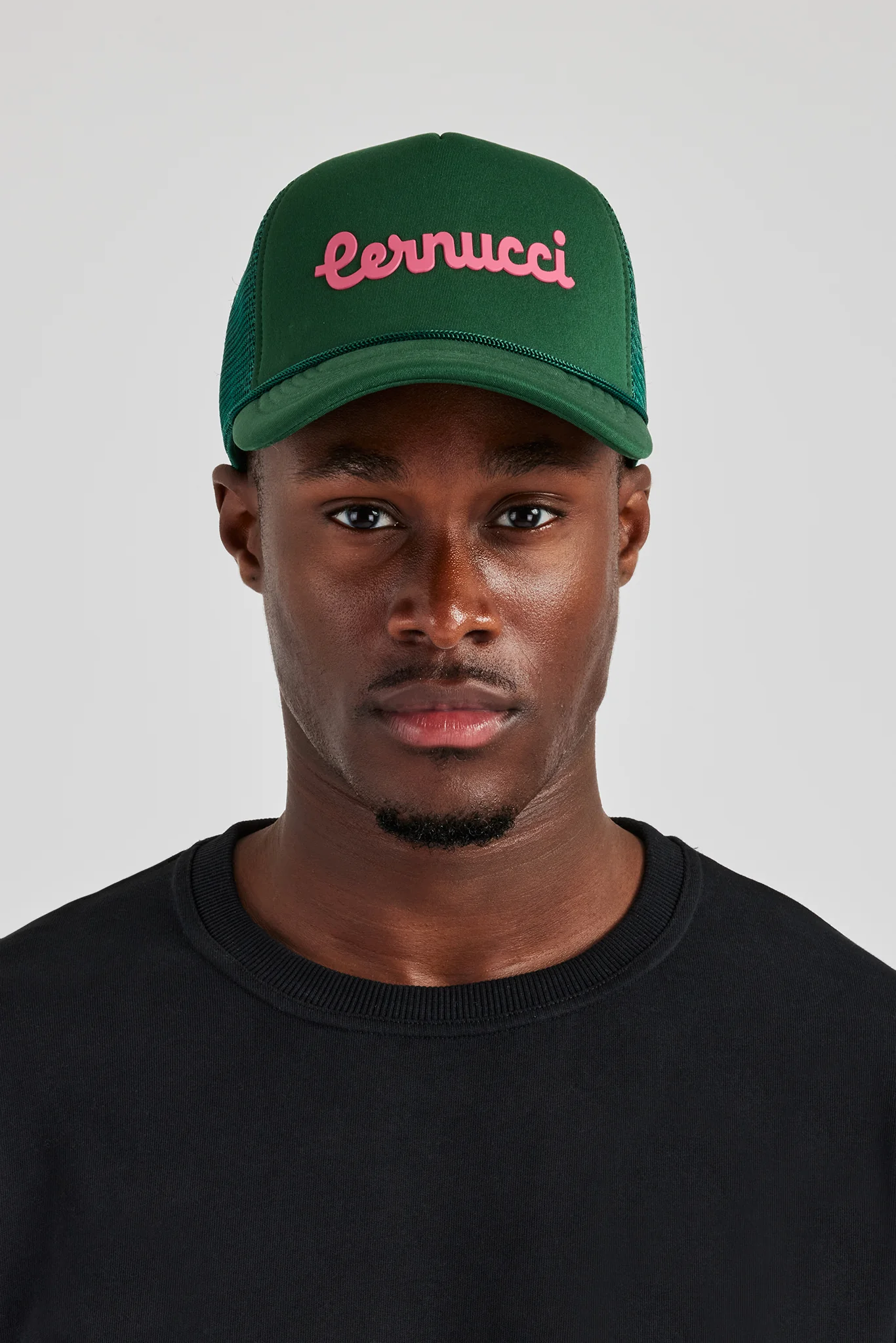 Cernucci Script Mesh Trucker - Green - Image 3