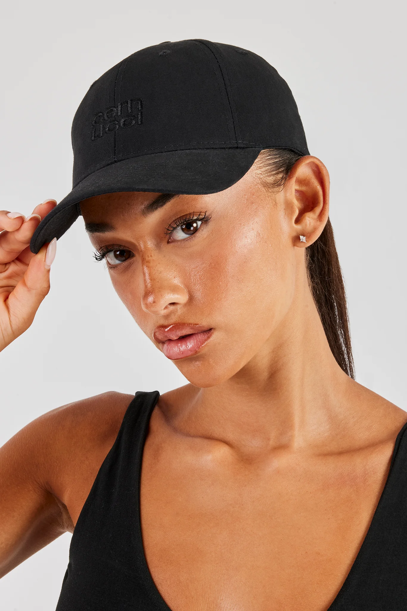Cernucci Stacked Logo Cap - Black