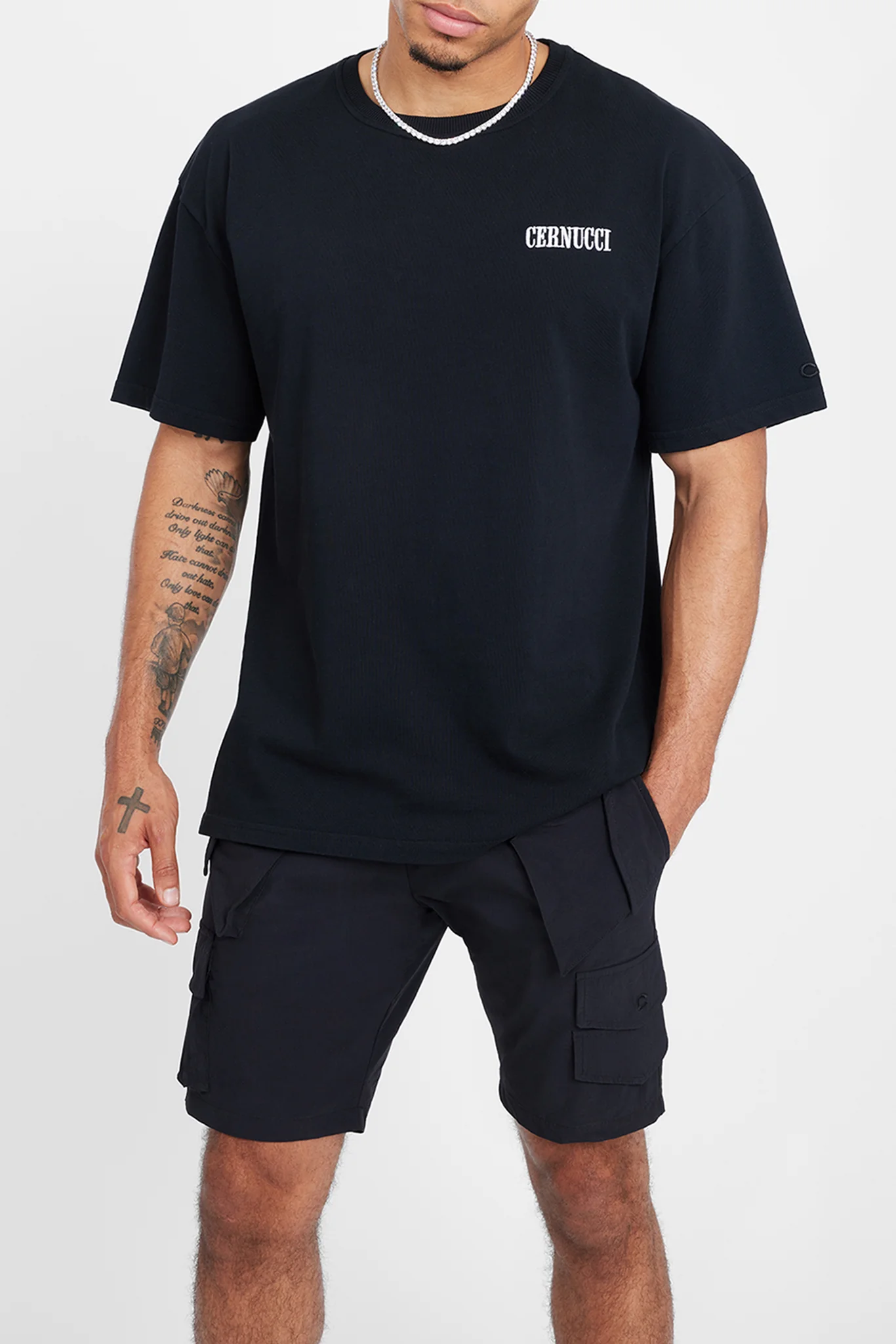 Cernucci Stamp Graphic T-Shirt - Black - Image 2