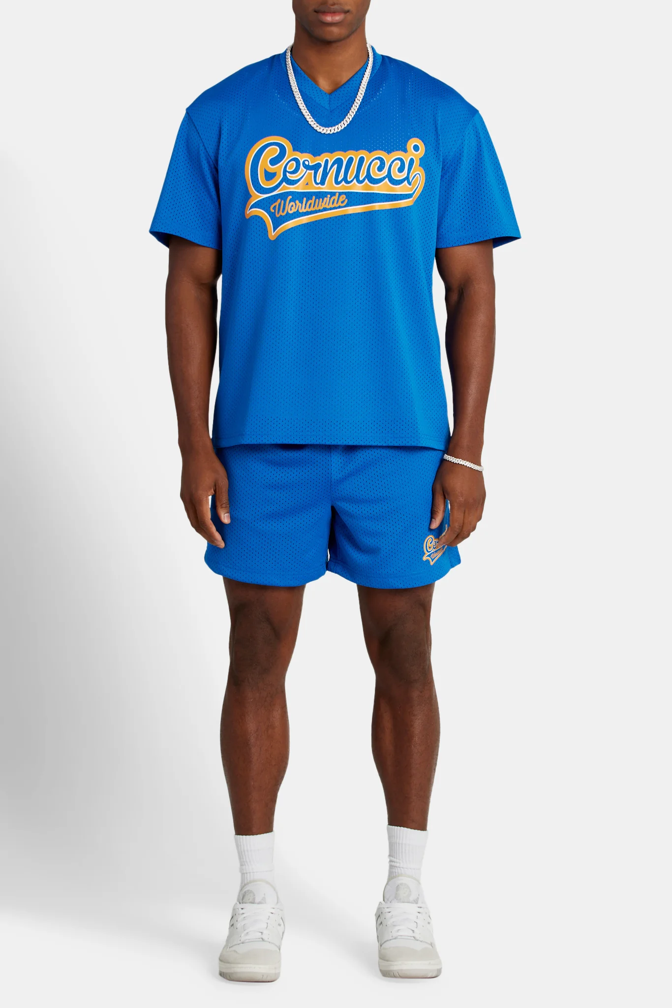 Cernucci Varsity Mesh Short - Cobalt - Image 2
