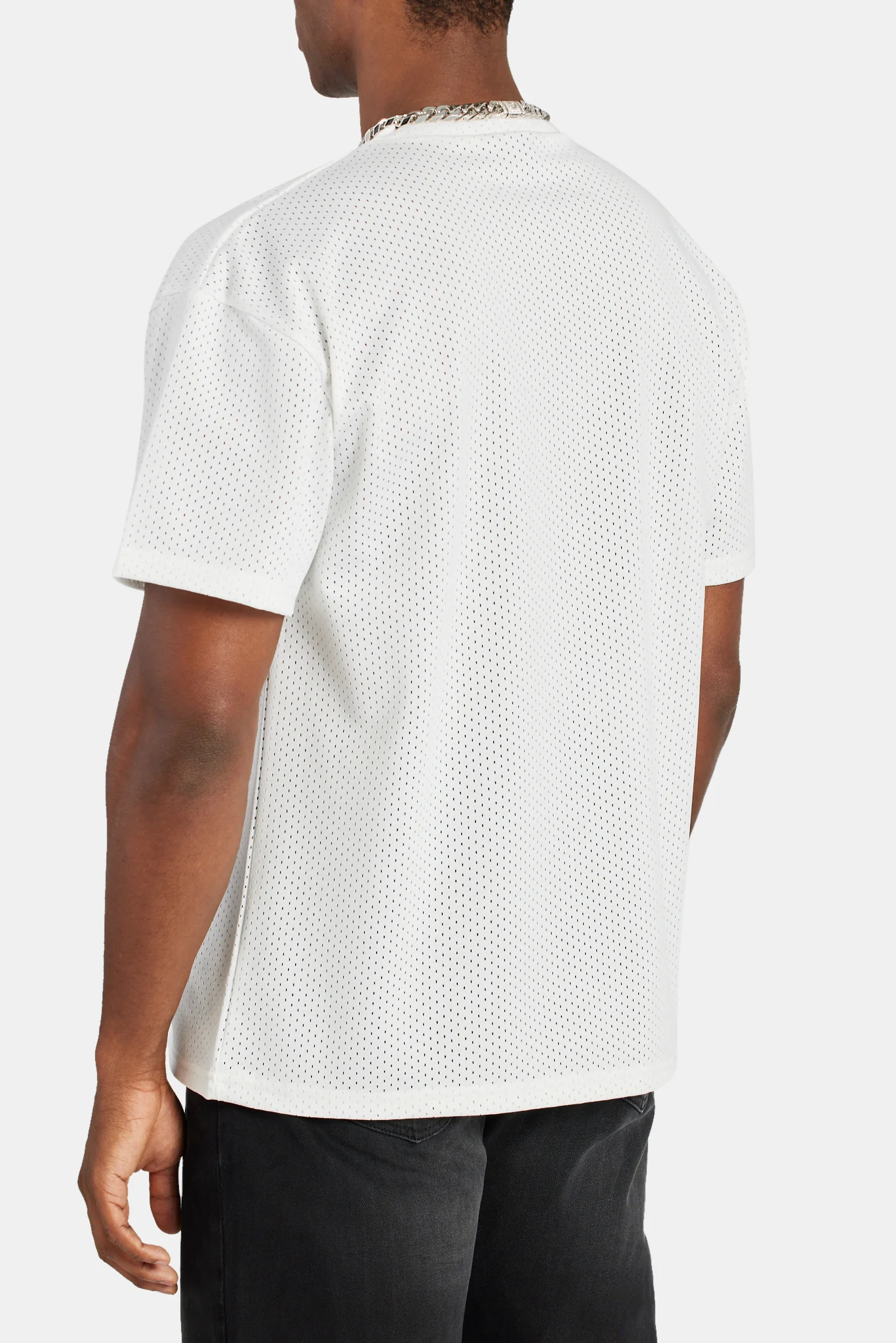 Cernucci Varsity Mesh T-Shirt - White - Image 3