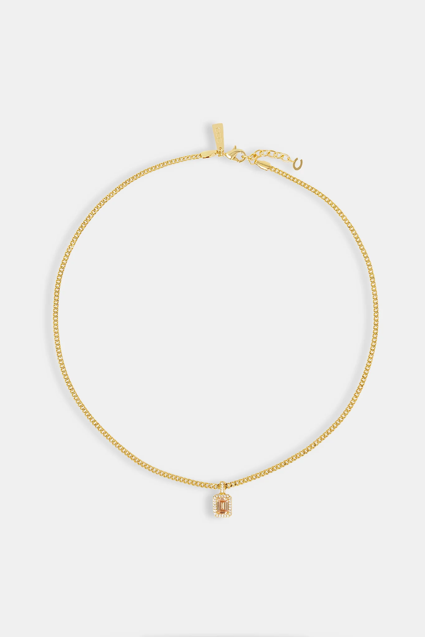 Champagne Gemstone Necklace - 10mm - Image 4