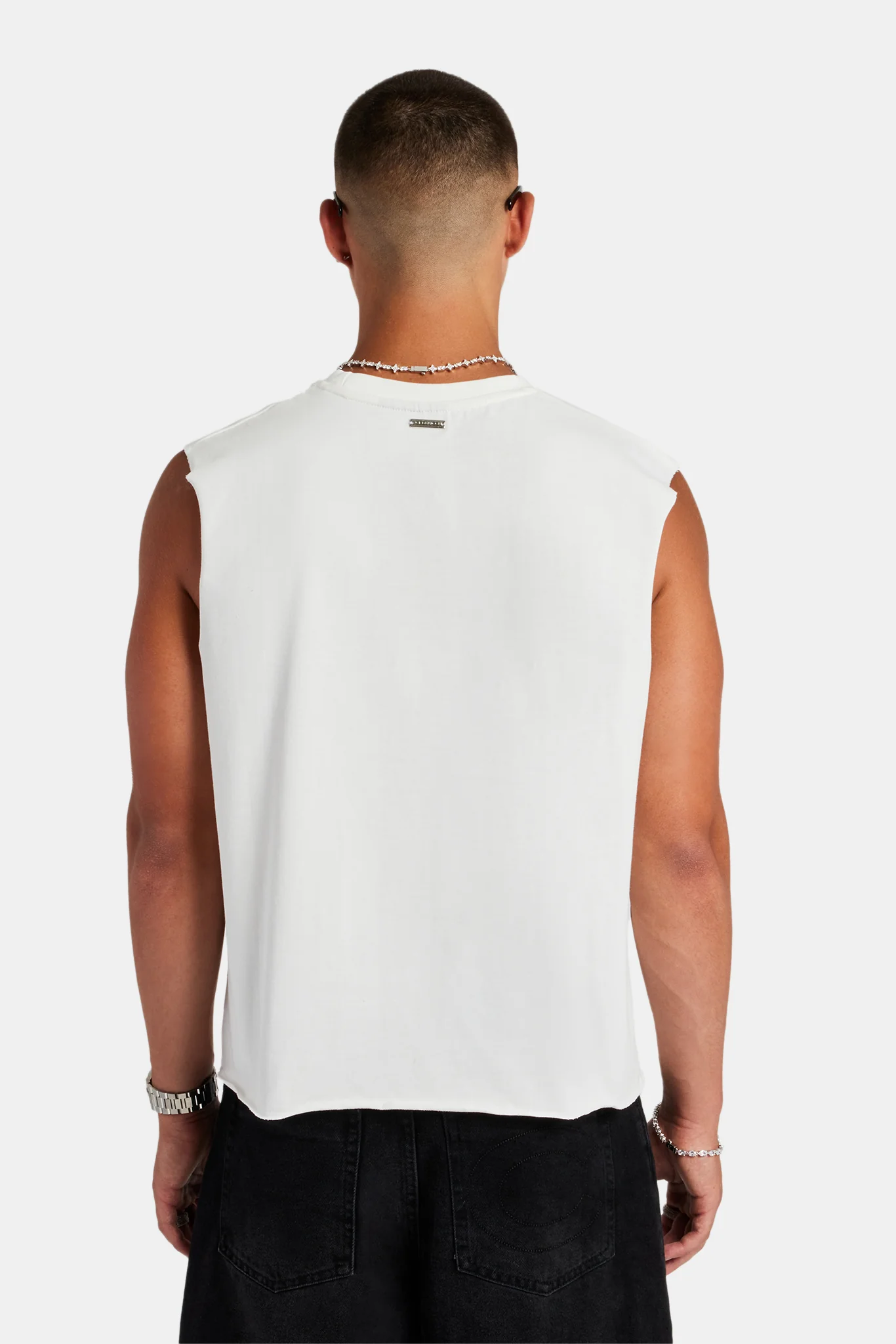 Cherub Boxy Fit Tank - White - Image 4