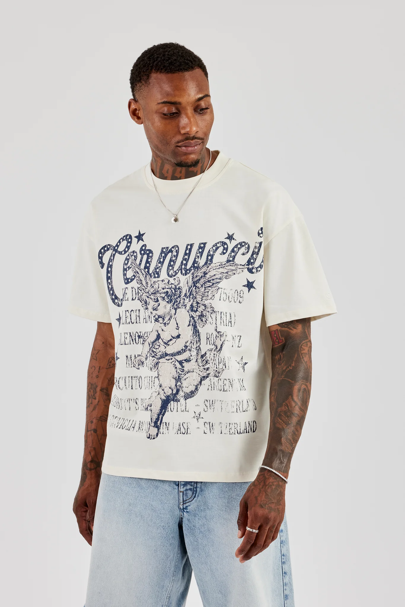 Cherub Circuito Oversized T-Shirt - Off White - Image 3
