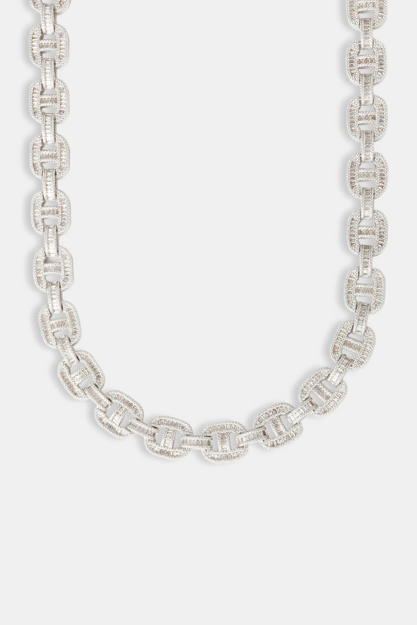 Chunky Iced Baguette Link Chain - 14mm - Image 2