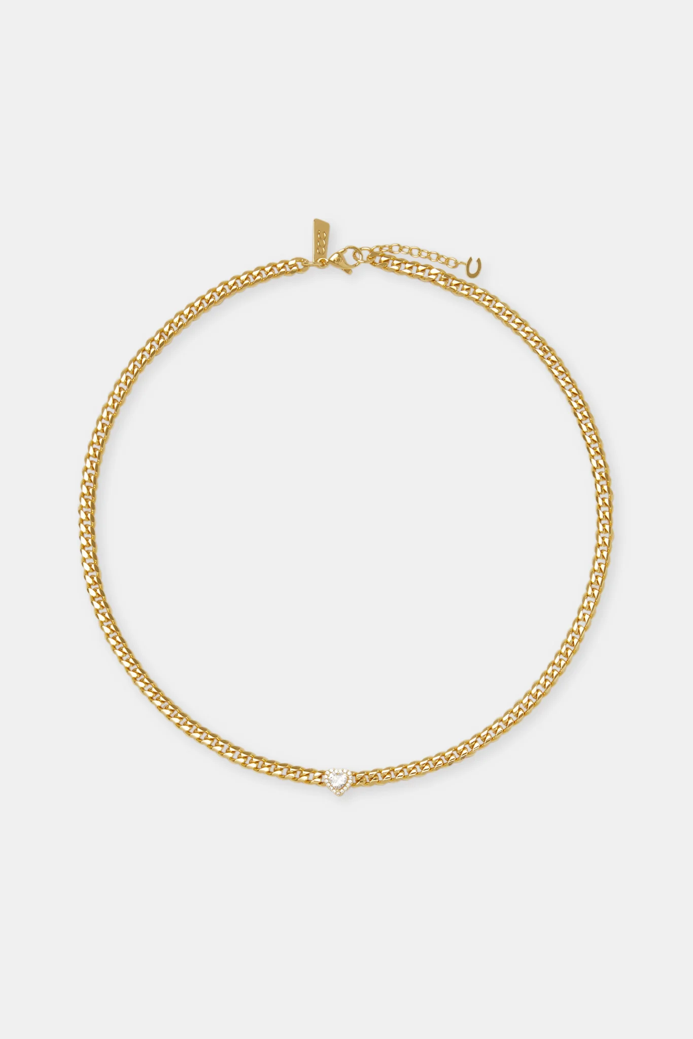 Clear Heart Cuban Chain - 5mm - Image 4