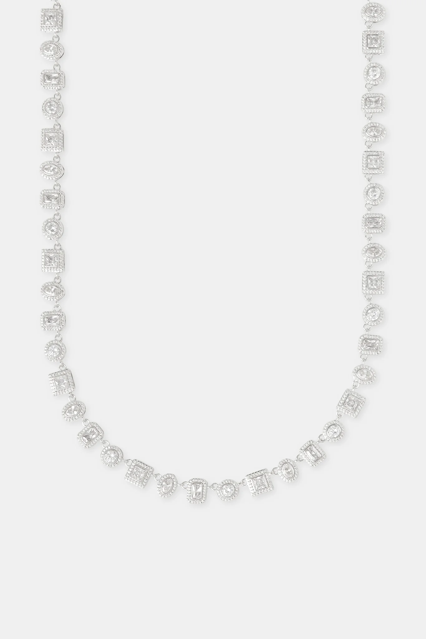 Clear Mixed Shape Cluster Chain - 6mm - Image 2
