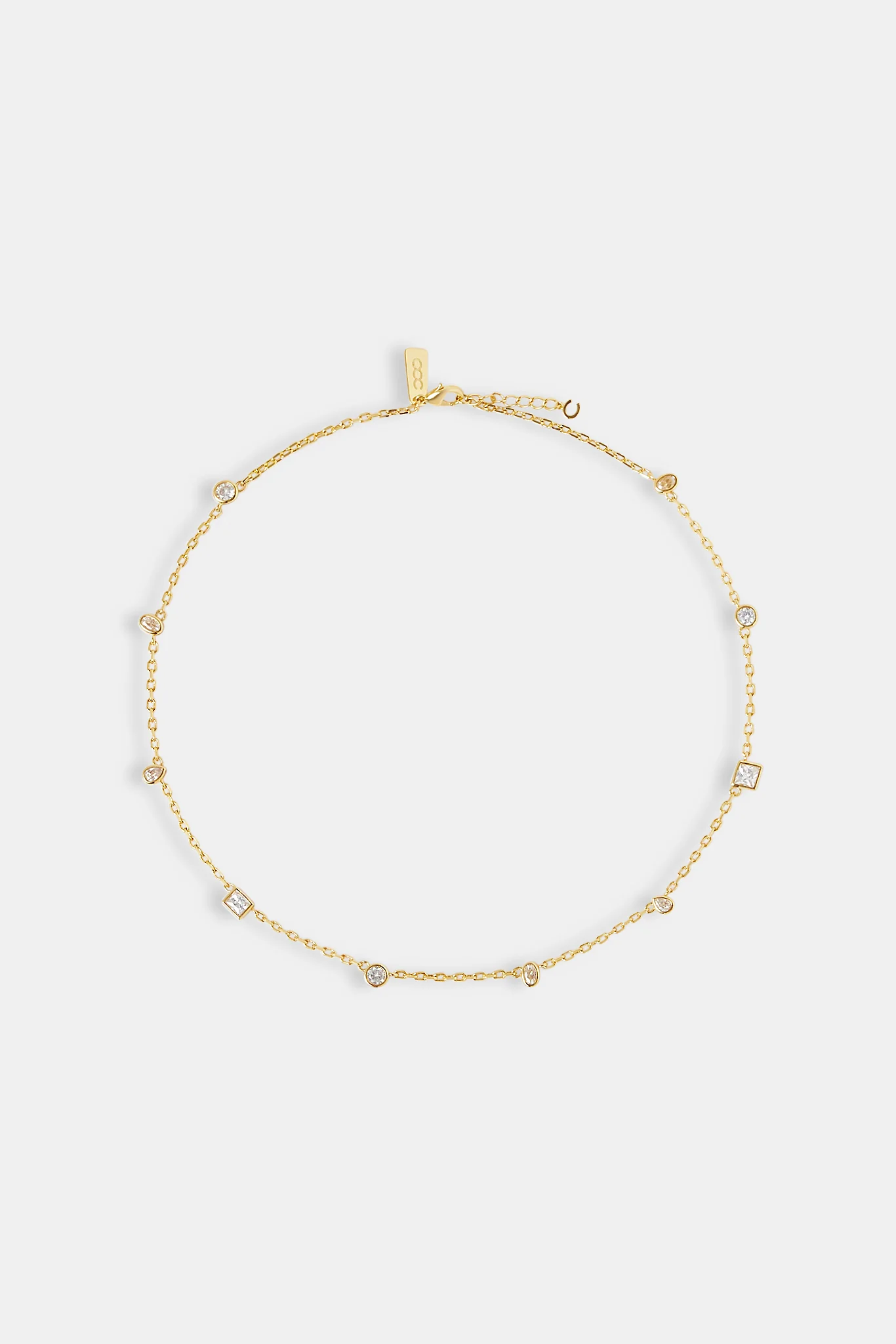 Clear Multi Stone Chain - 6mm - Image 4