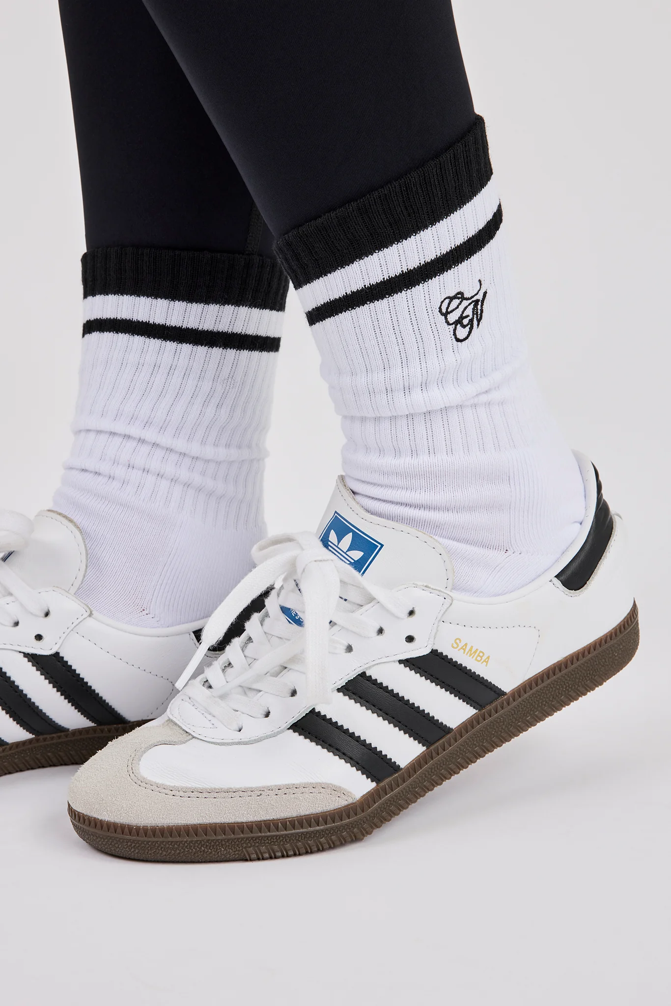 CN Embroidered Sock - White - Image 3