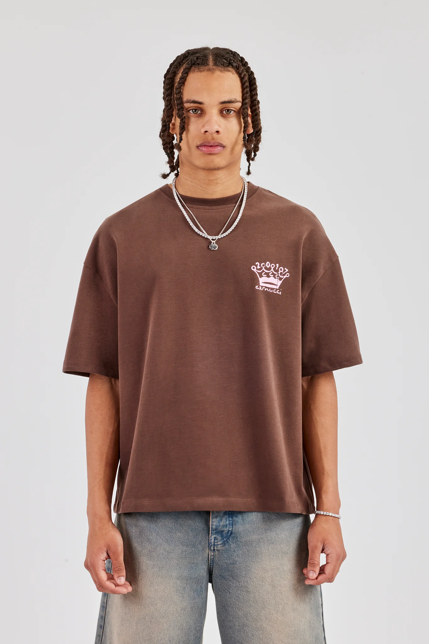 CNC 17 Boxy T-Shirt - Chocolate - Image 2