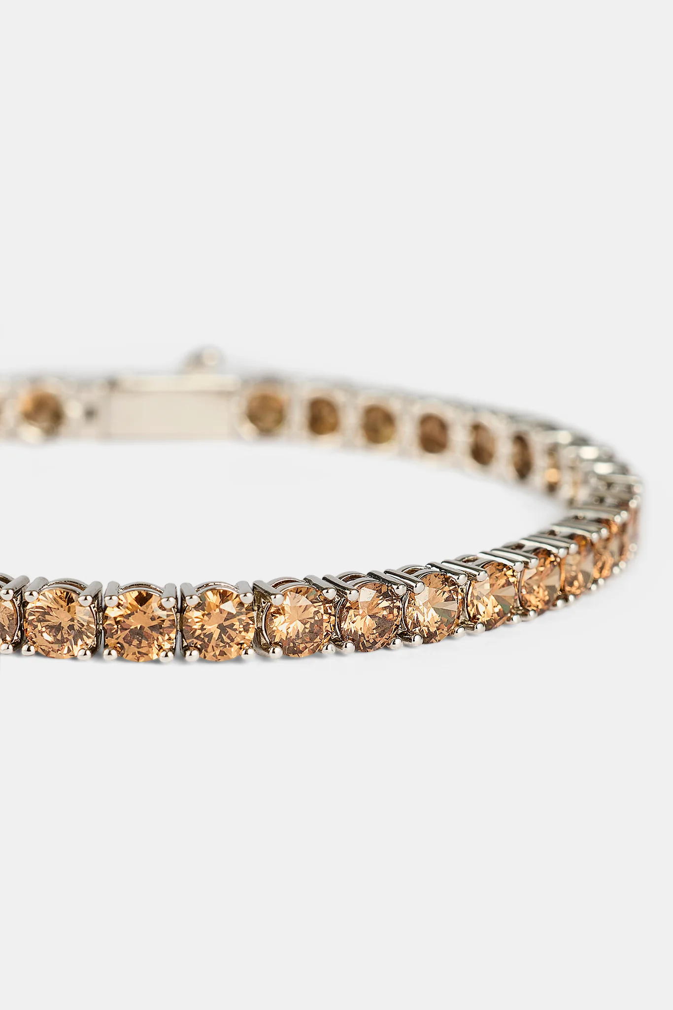 Coffee Tennis Bracelet - 5mm - White - Image 3
