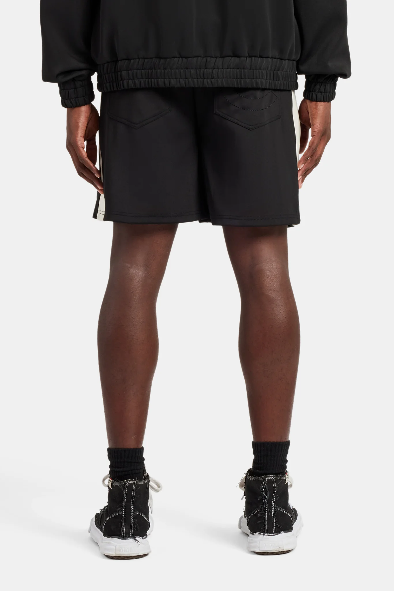Contrast Panel Shorts - Black - Image 2