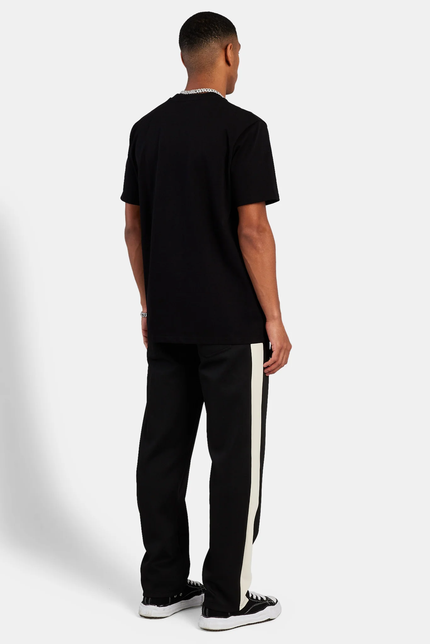 Contrast Panel Track Pant - Black - Image 3