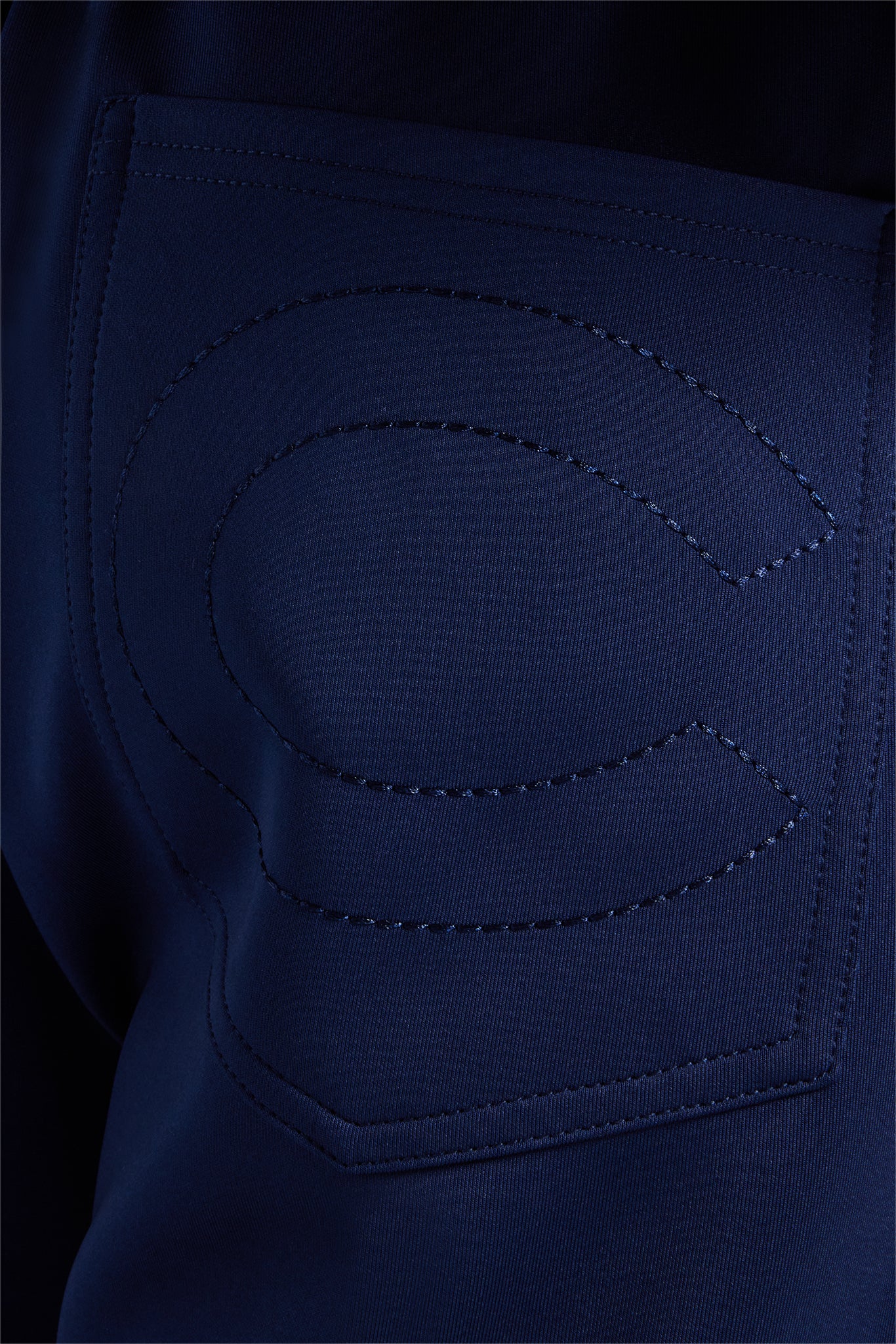 Contrast Panel Track Pant - Navy - Image 3