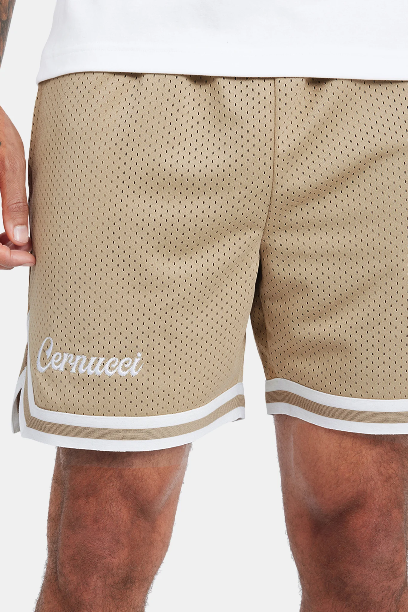 Cernucci Mesh Short - Stone - Image 2