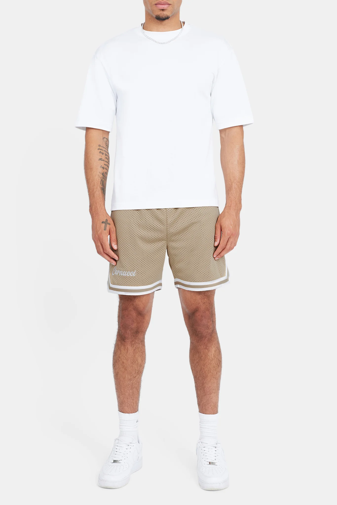 Cernucci Mesh Short - Stone - Image 4