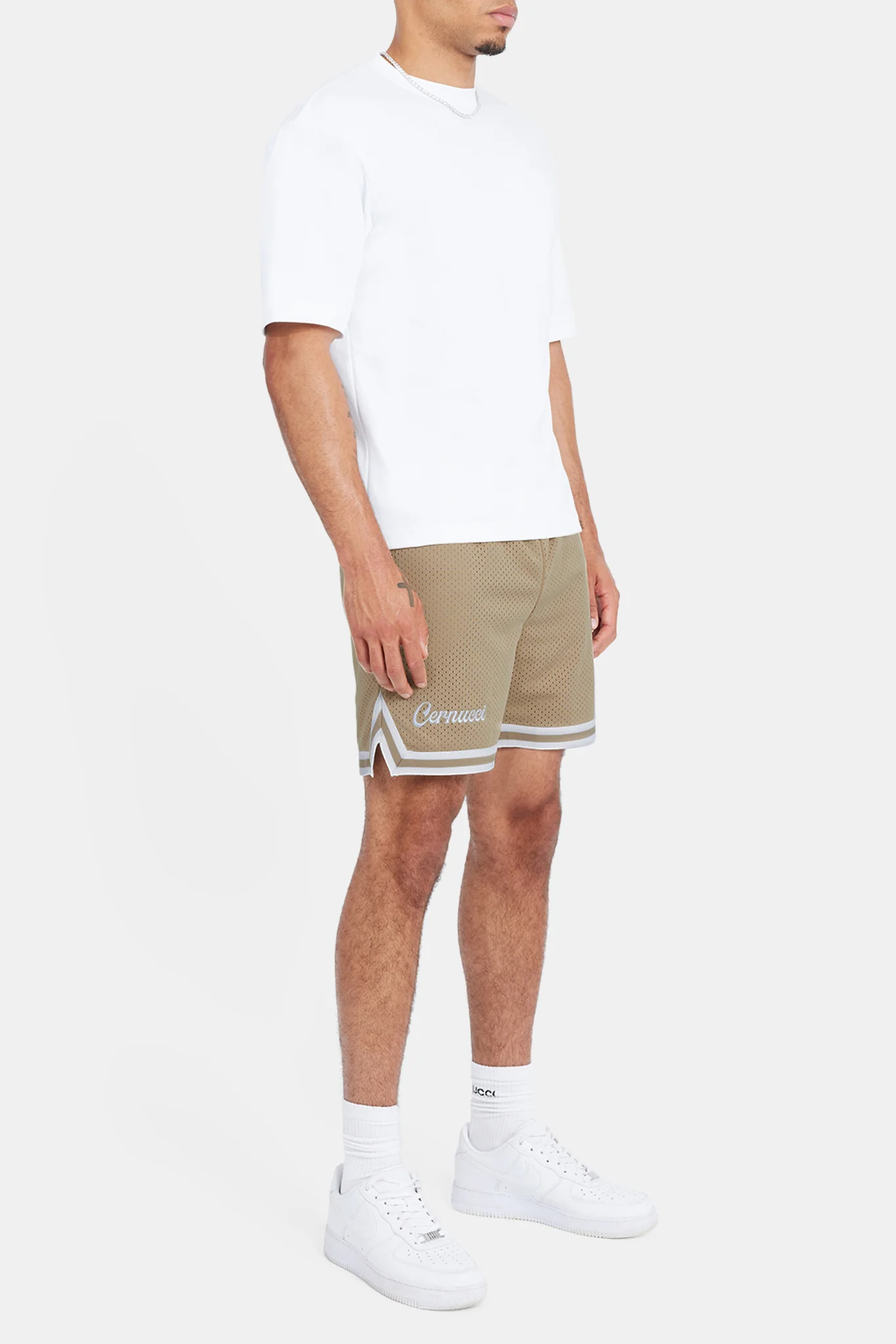 Cernucci Mesh Short - Stone - Image 5