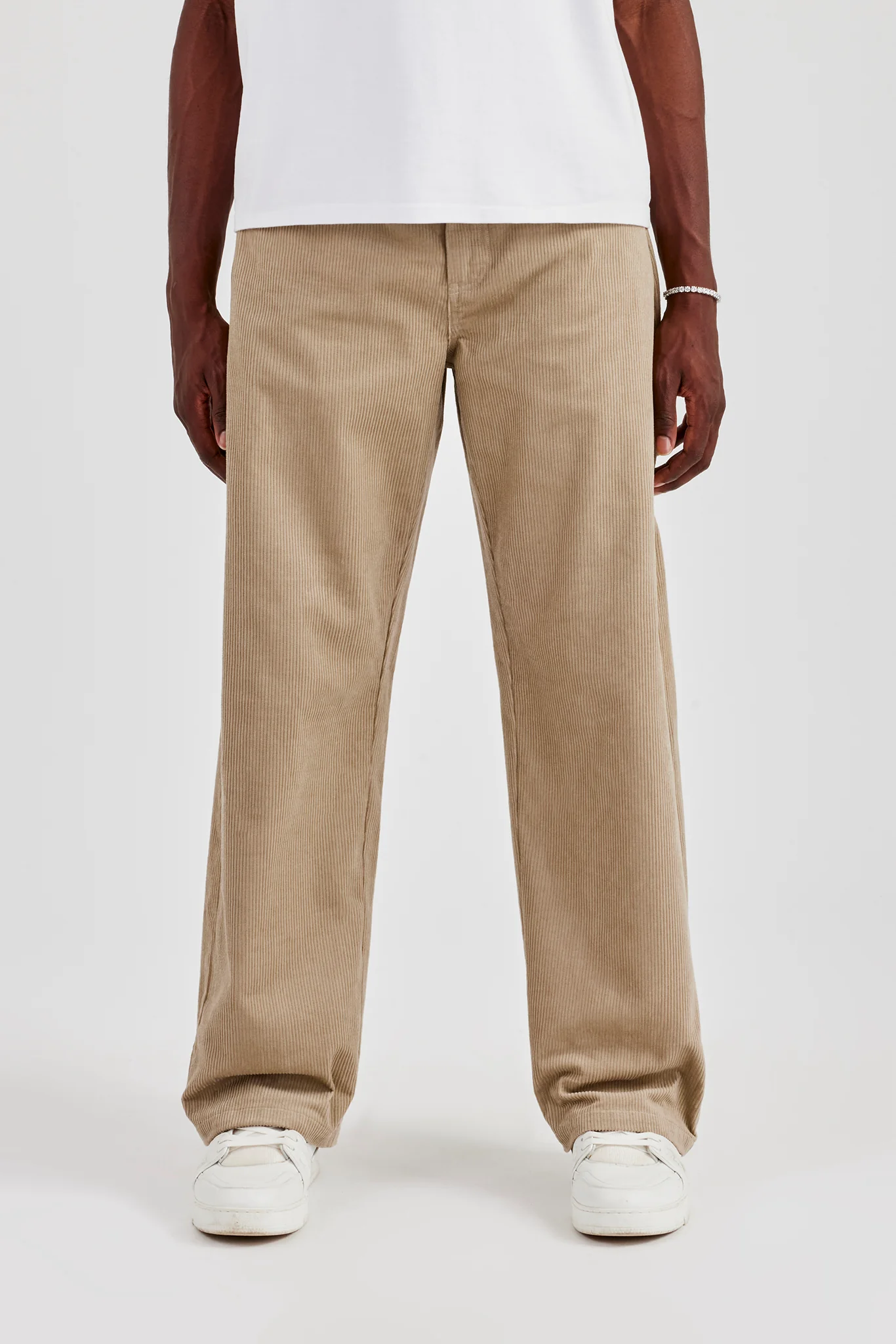 Cord Baggy Fit Trouser - Taupe - Image 2