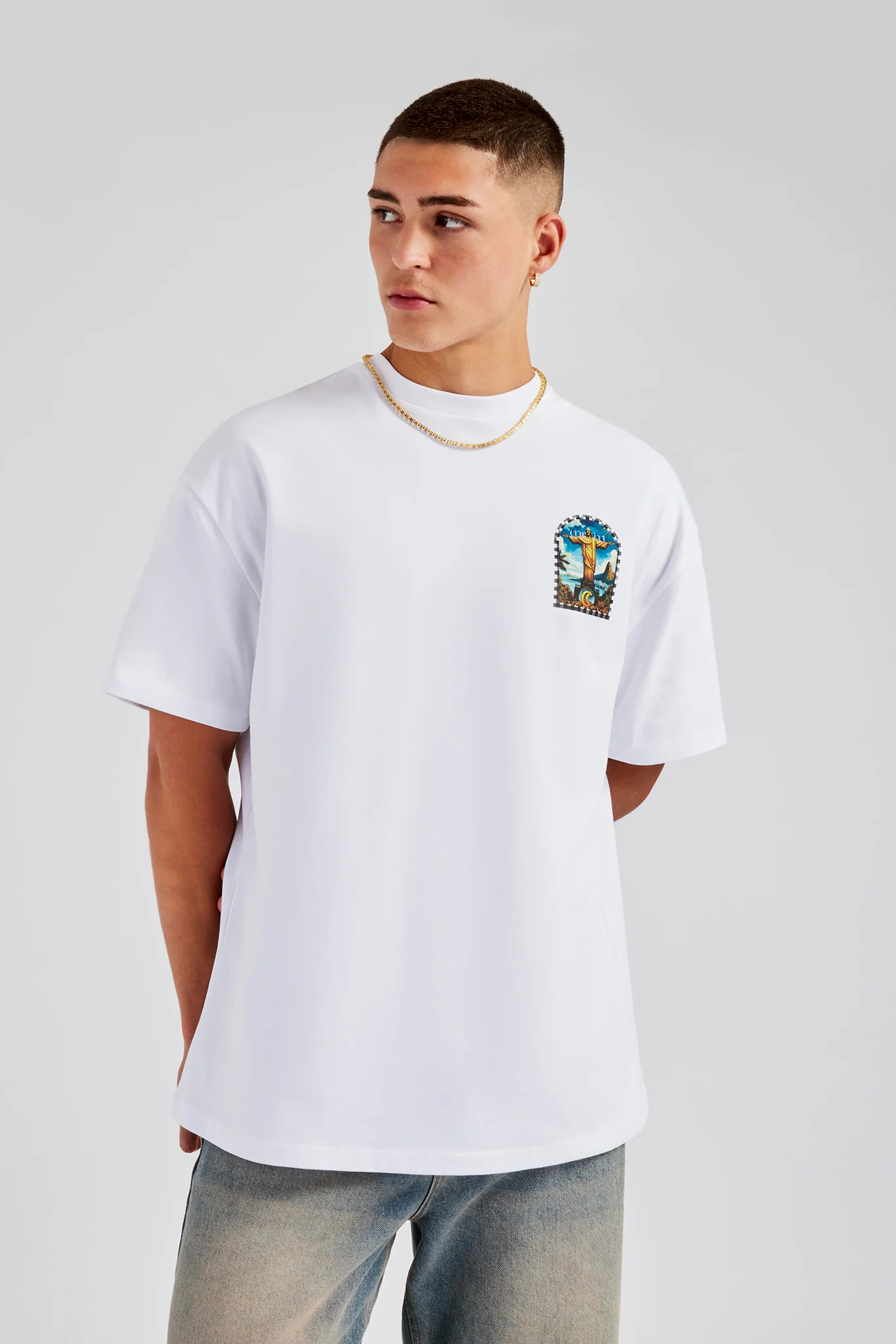 Cristo Redentor Graphic Oversized T-Shirt - Image 2