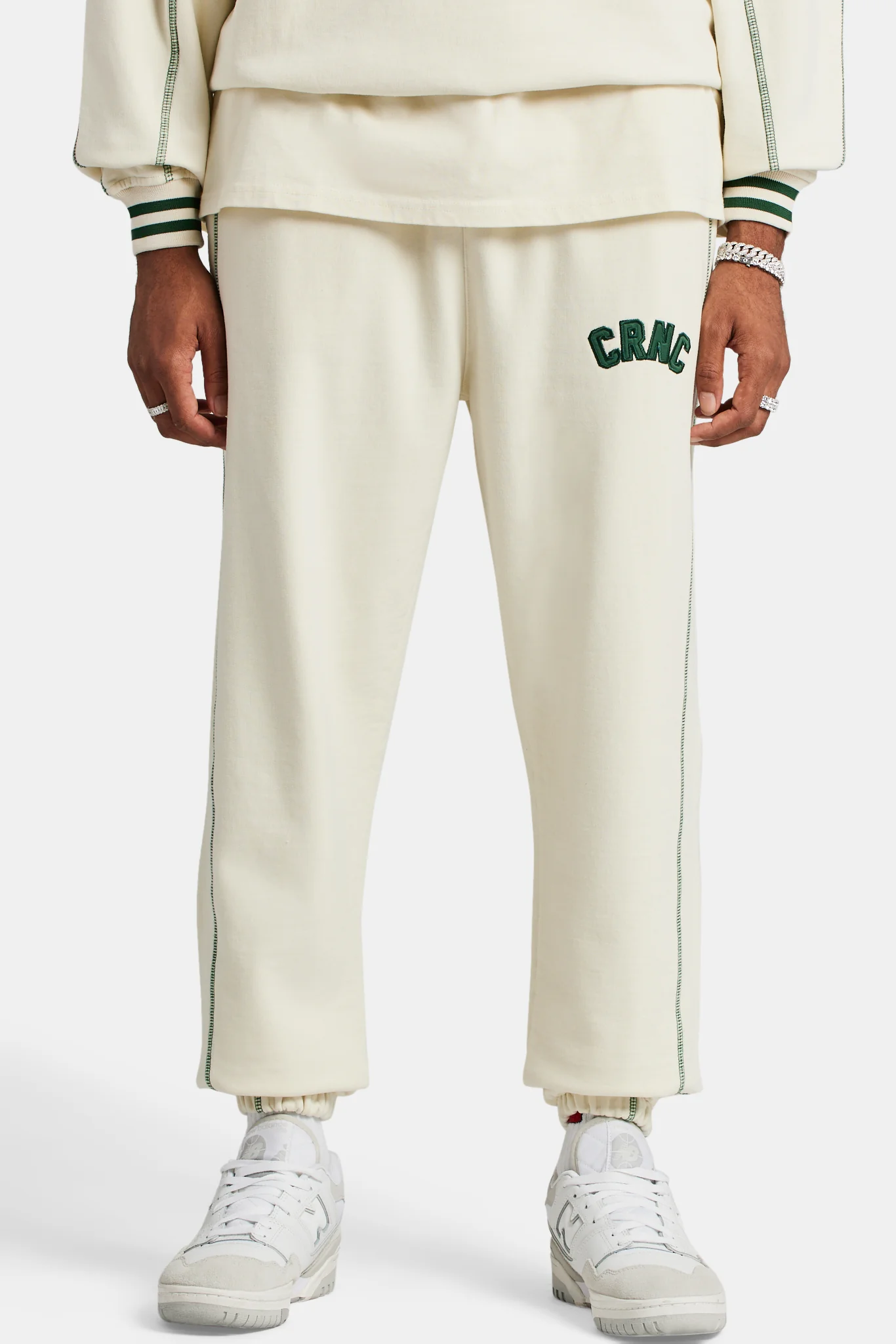 Crnc Applique Varsity Jogger - Ecru - Image 2