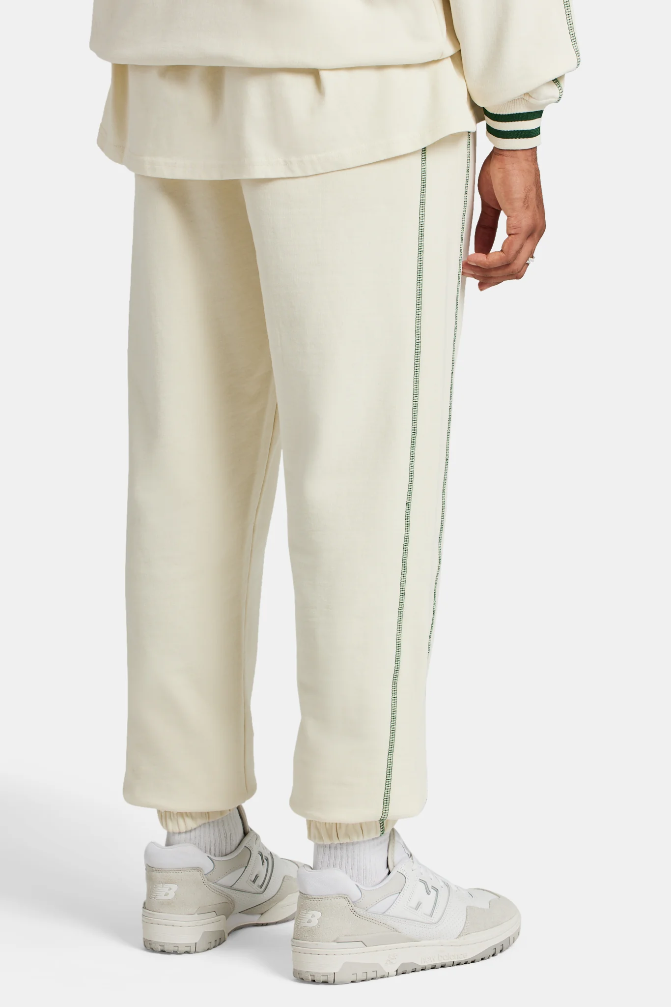 Crnc Applique Varsity Jogger - Ecru - Image 3