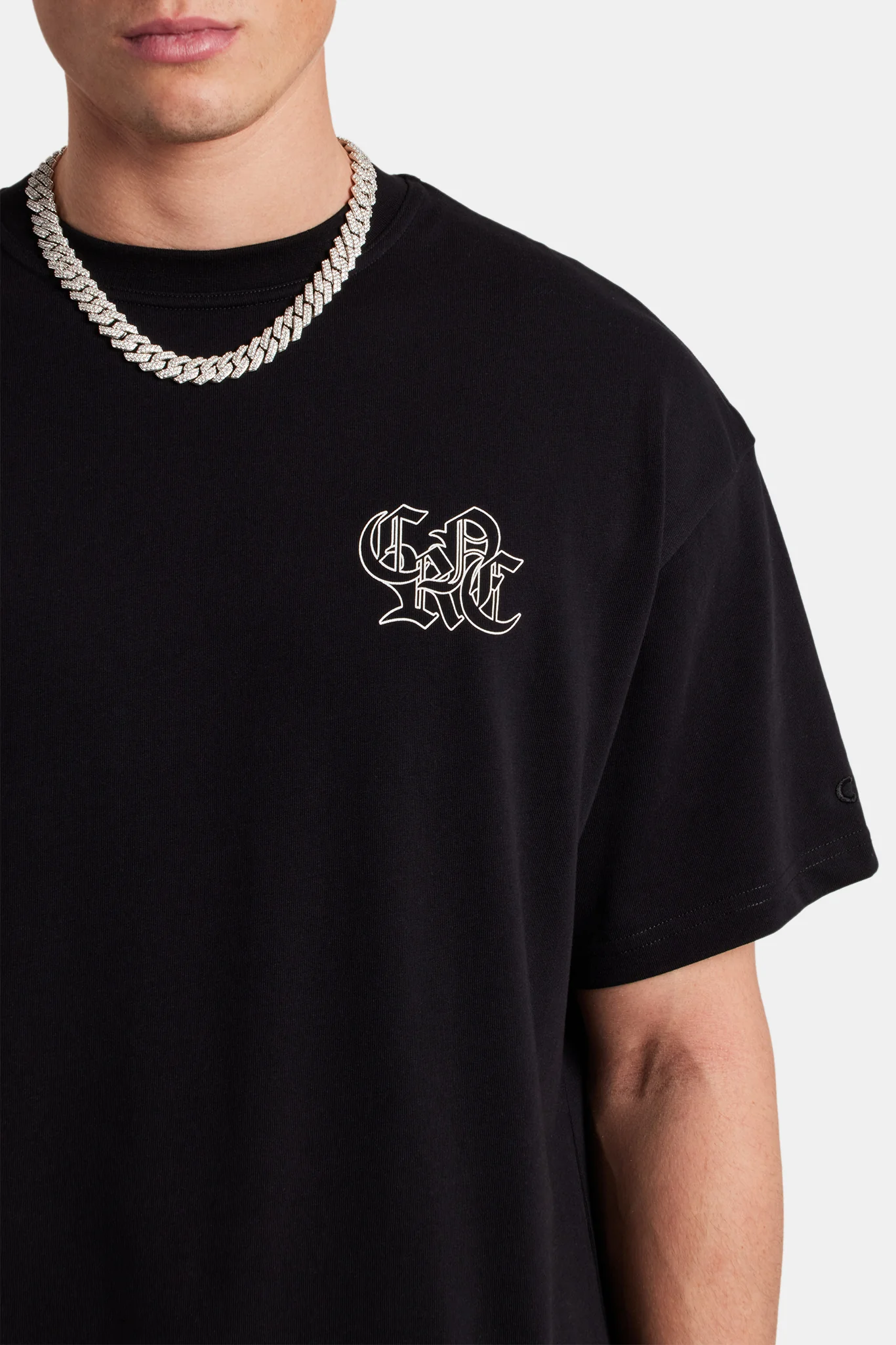 CRNC Printed Oversized T-Shirt - Black - Image 3