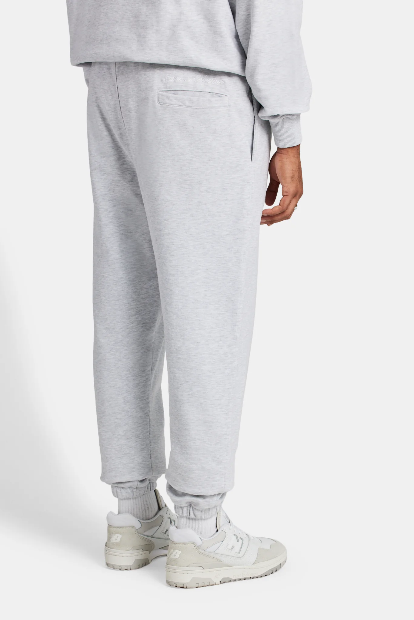 Crnc Salvador Applique Varsity Jogger - Grey Marl - Image 4