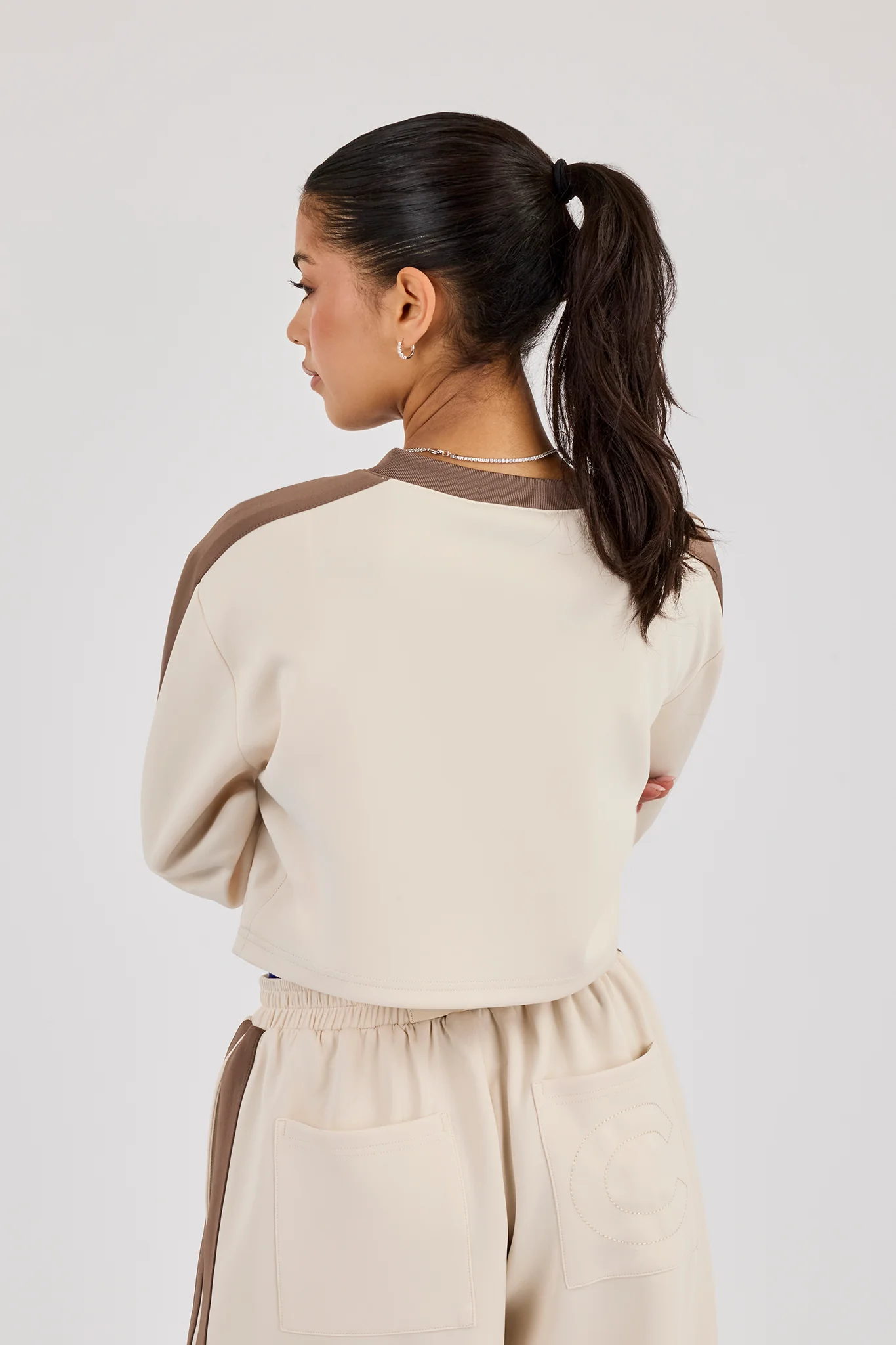 Cropped Football Top - Off White - Image 4