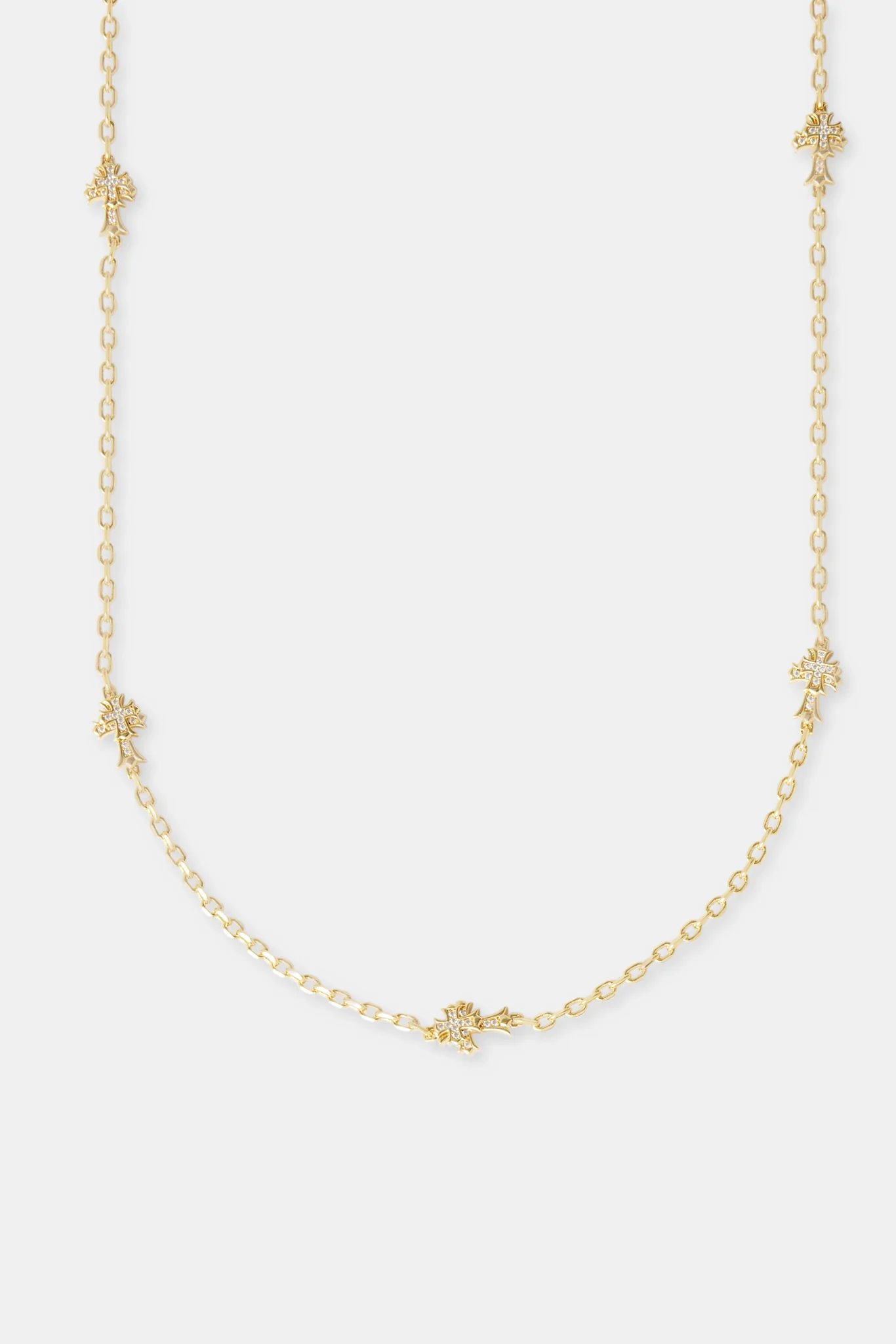 Cross Thin Link Chain - 2.5mm - Gold - Image 2