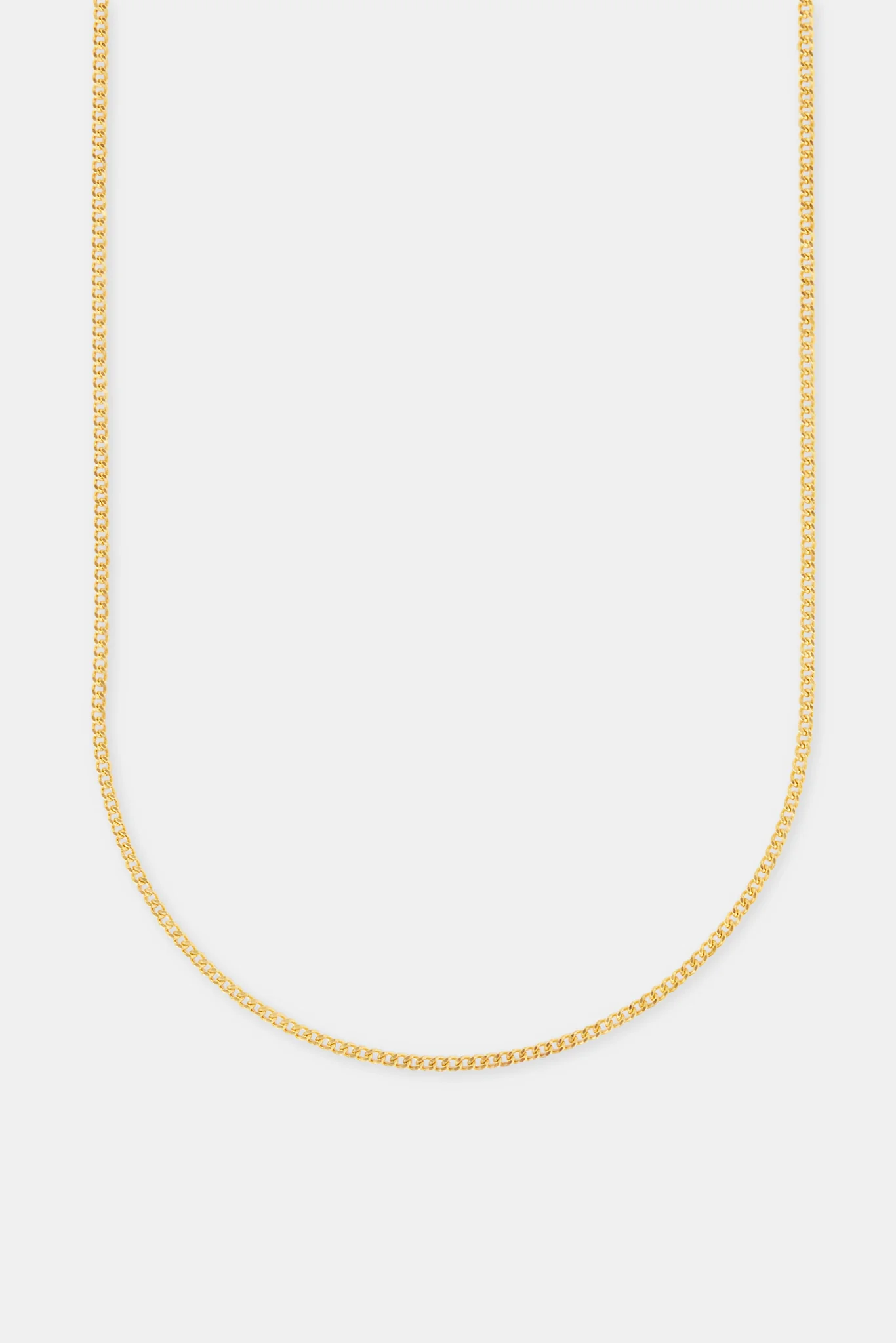 Cuban Chain - 2mm - Gold - Image 2