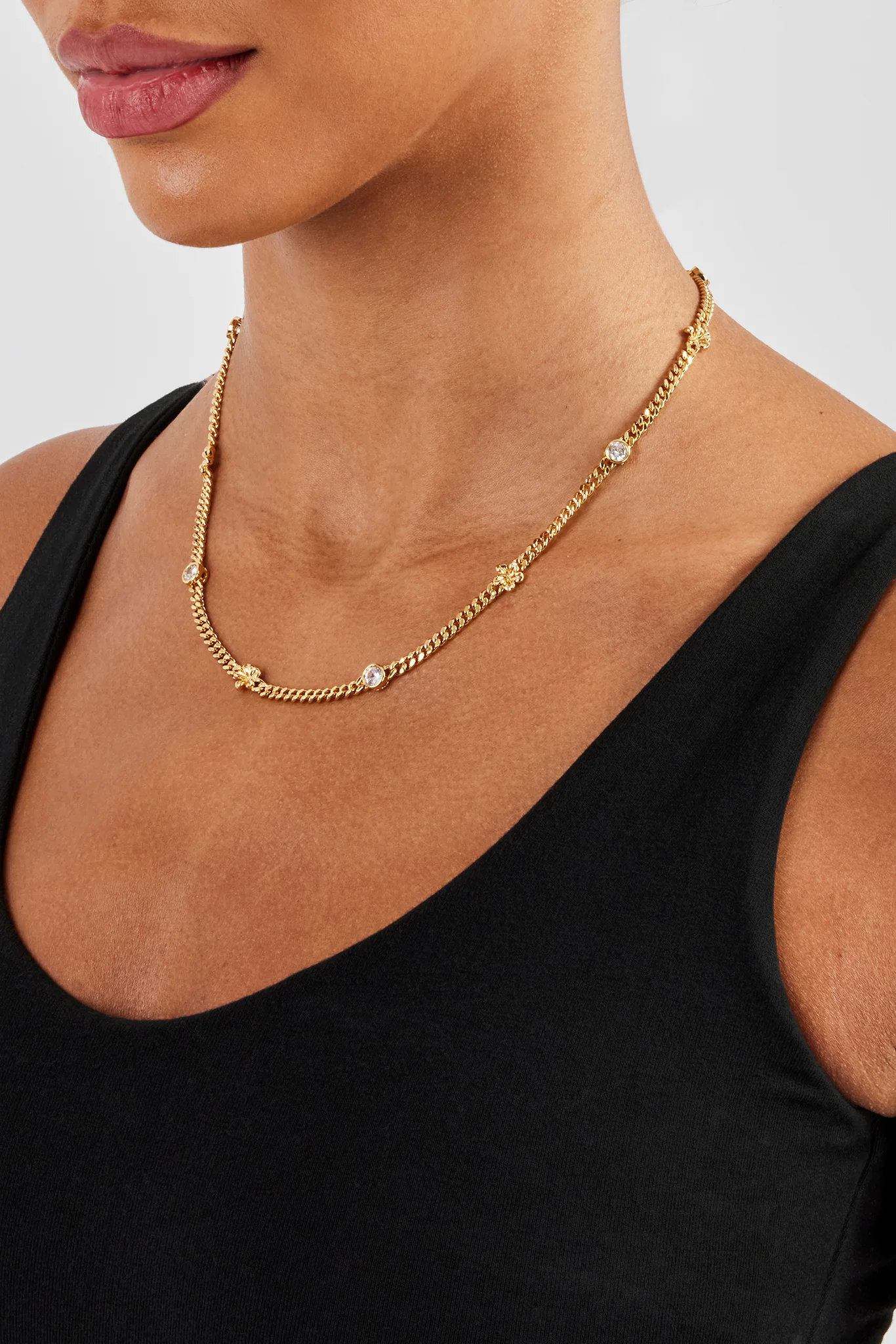 Cuban Flower and Cz Chain - 6mm - Image 3